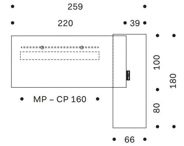 Dimensioni RYM | Scrivania ad angolo