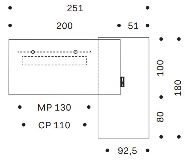 Dimensioni RYM | Scrivania ad angolo