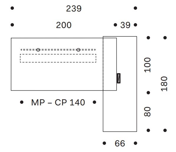 Dimensioni RYM | Scrivania ad angolo