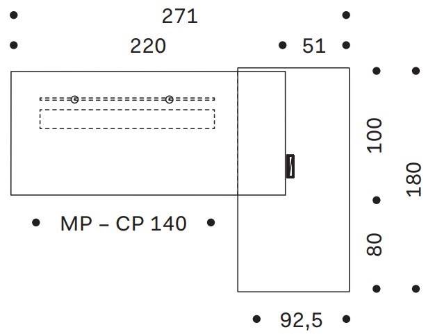 Dimensioni RYM | Scrivania ad angolo
