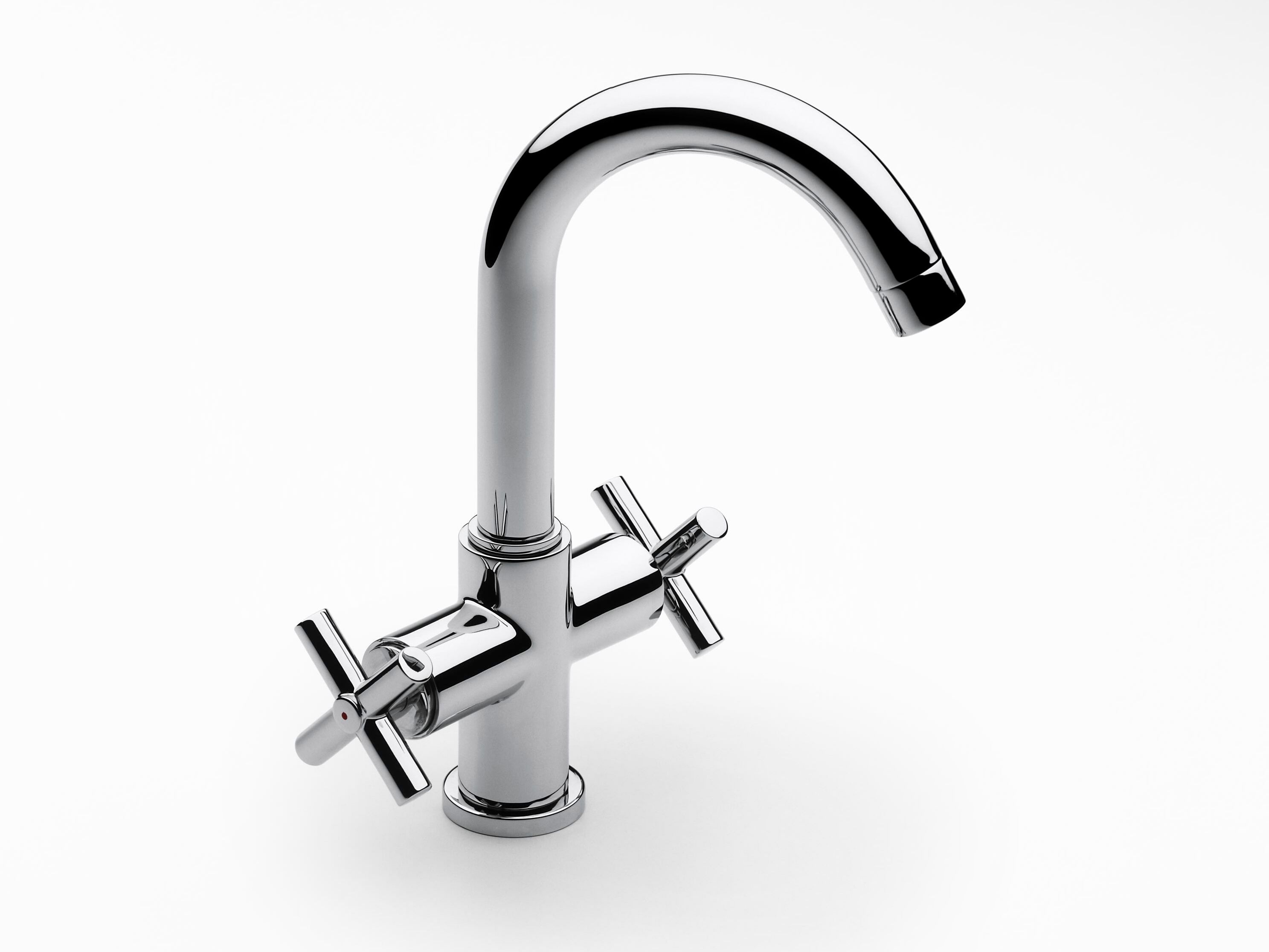 LOFT 5A3043C00 by Roca - Miscelatore per lavabo da piano in ottone cromato con scarico automatico