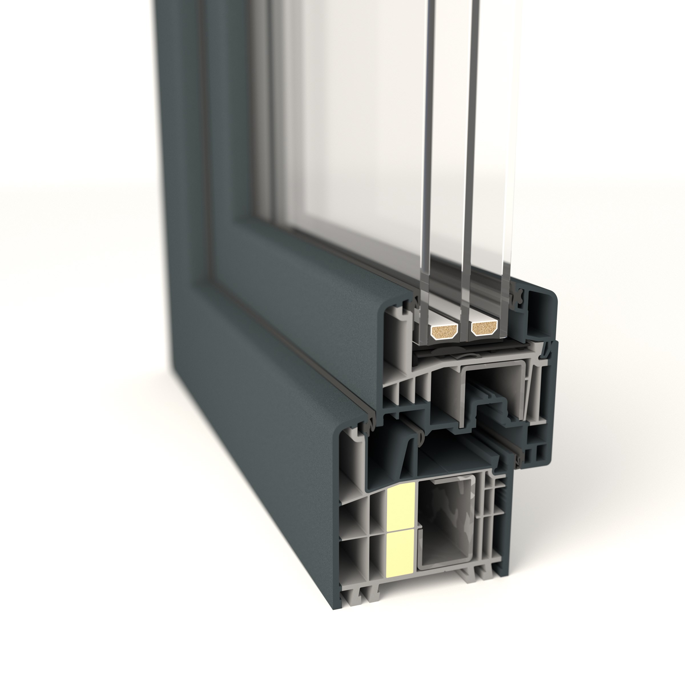 S 9000 PLUS by GEALAN - Finestra a battente in PVC con triplo vetro - 3