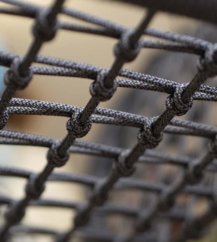 SAILOR Stackable nautical rope armchair By Tonon design Guggenbichler