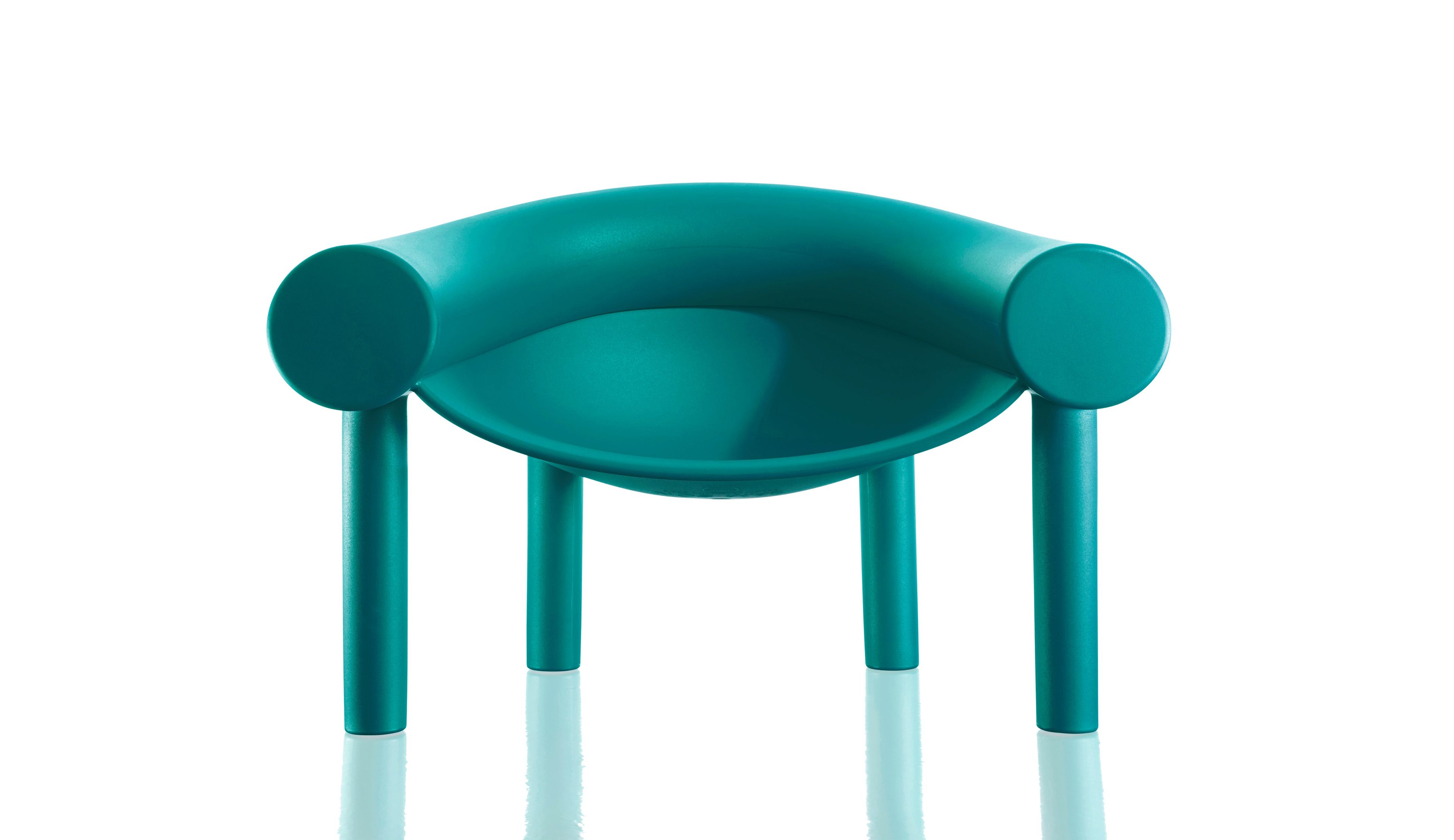 SAM SON Polyethylene easy chair with armrests By Magis design