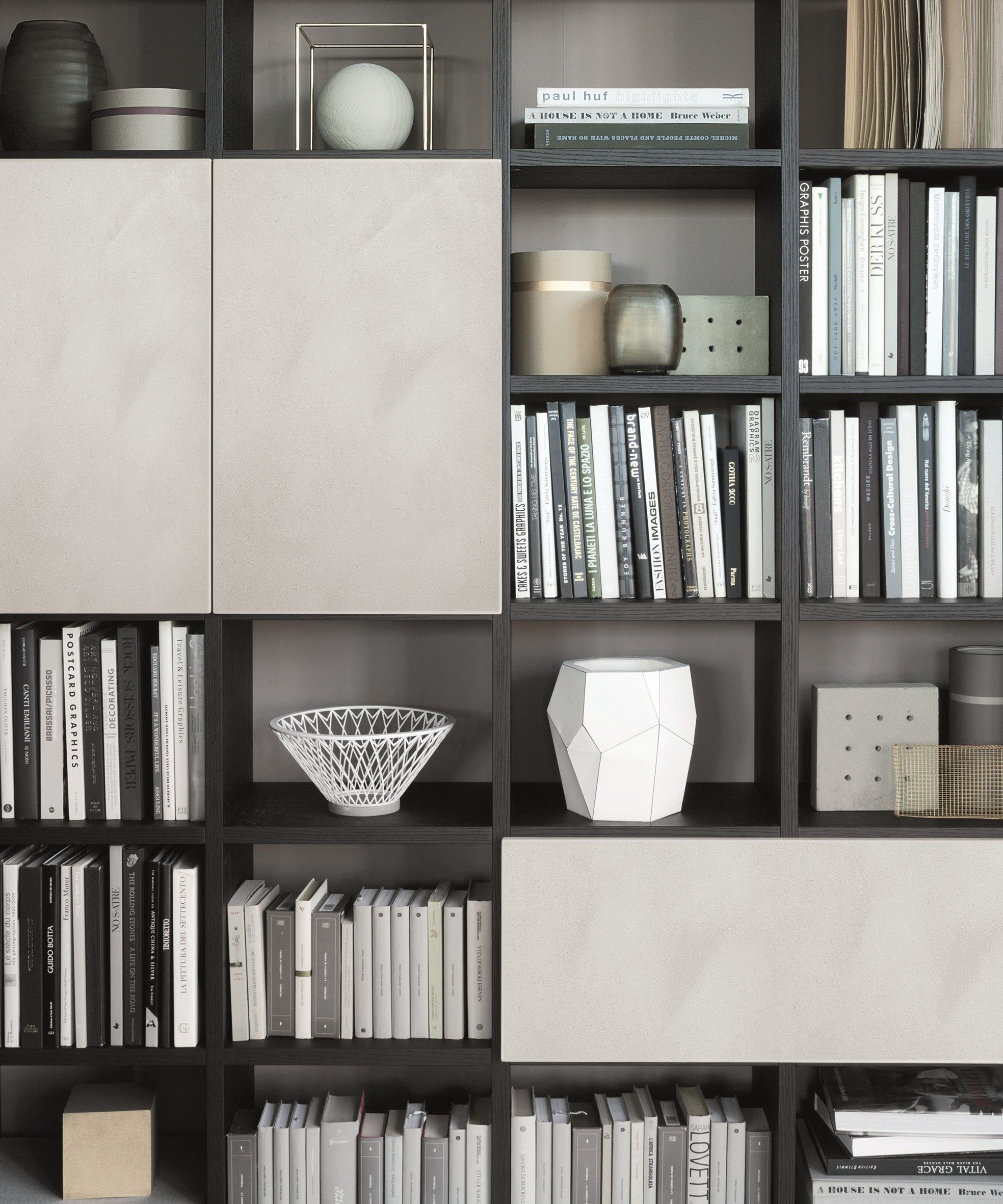 Libreria componibile modulare su misura SELECTA By Lema