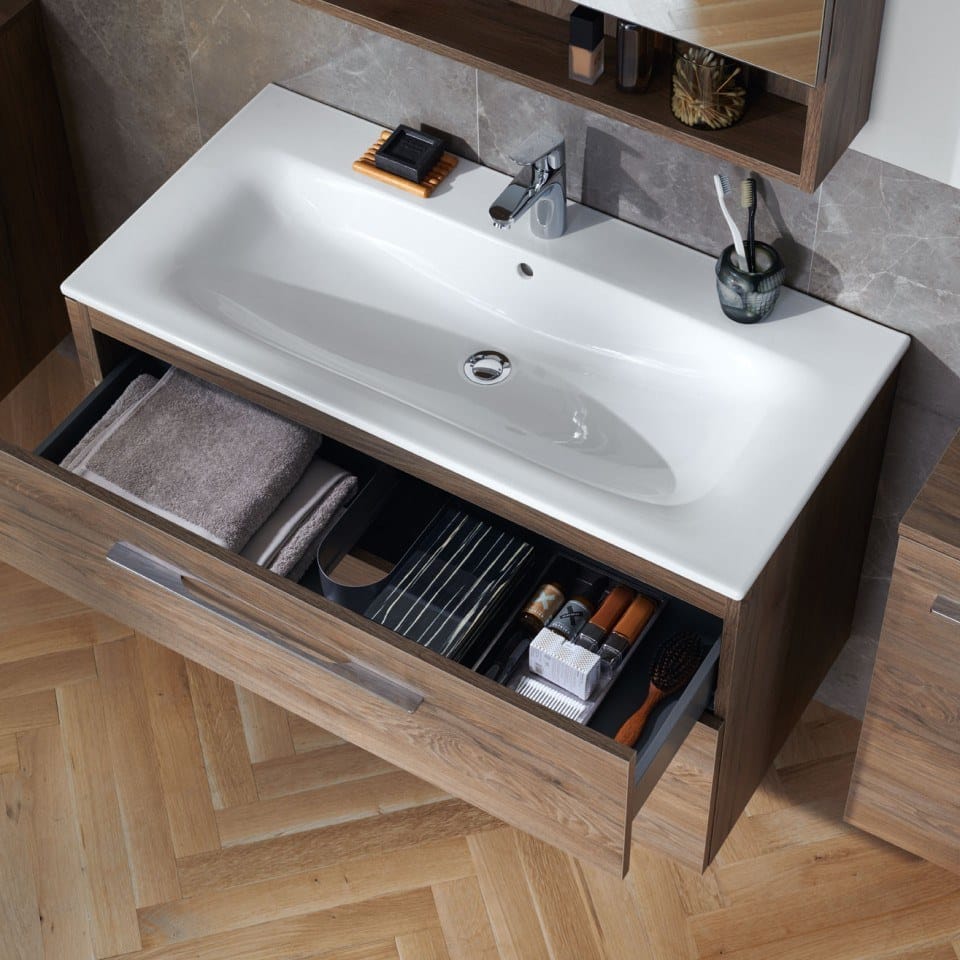 SELNOVA SQUARE by Geberit - Mobile lavabo sospeso con cassetti - 3