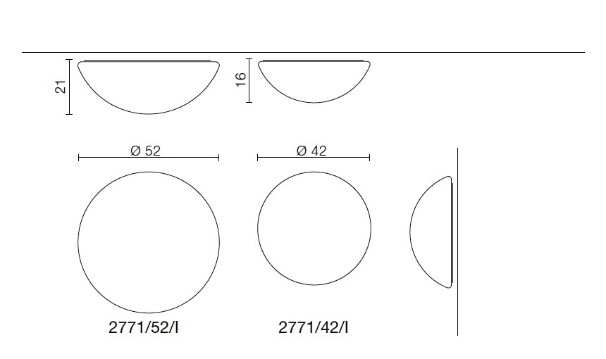 Dimensions SEMISFERA