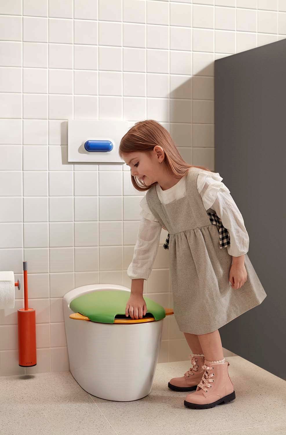 SENTO KIDS | Scopino by VitrA Bathrooms - Scopino da parete in metallo - 5