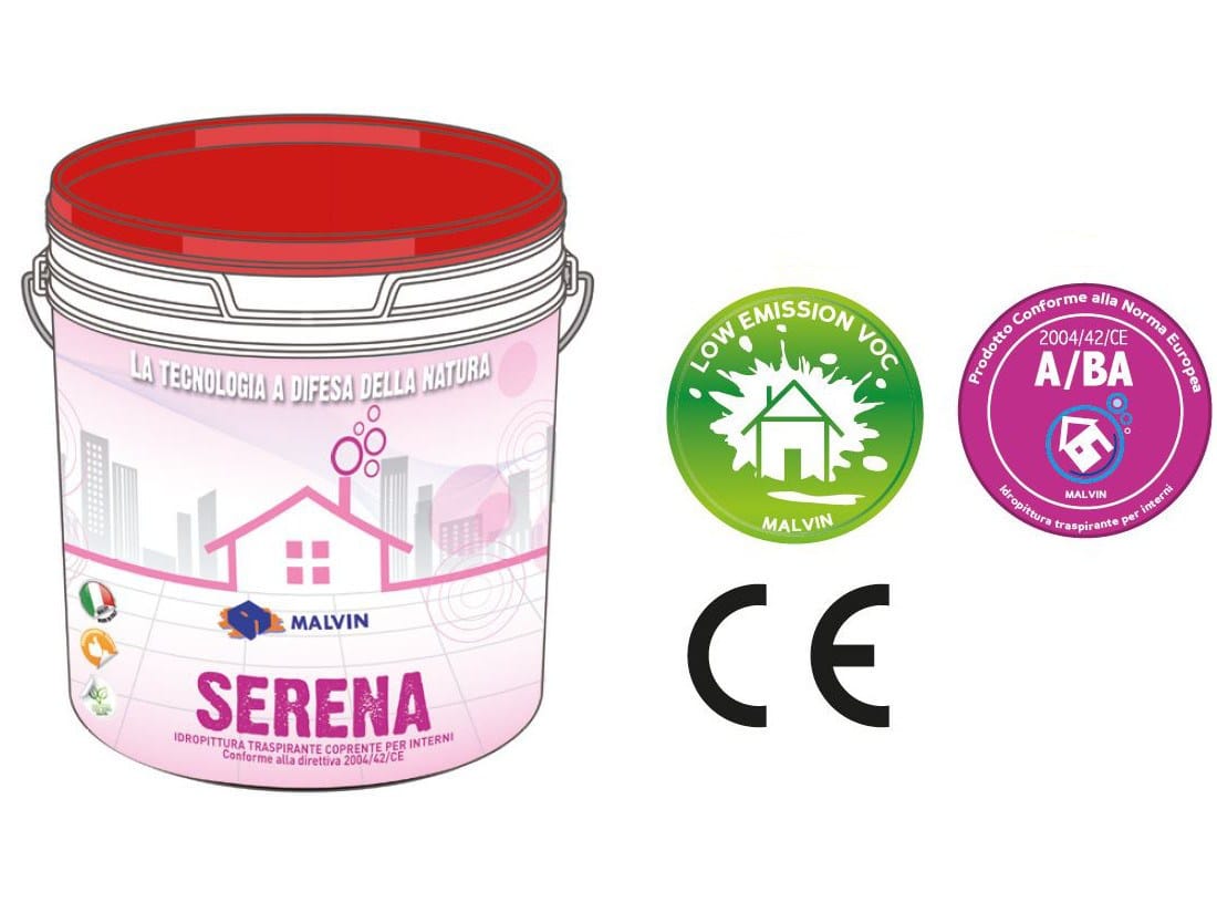 SERENA by Malvin - Idropittura traspirante semilavabile coprente