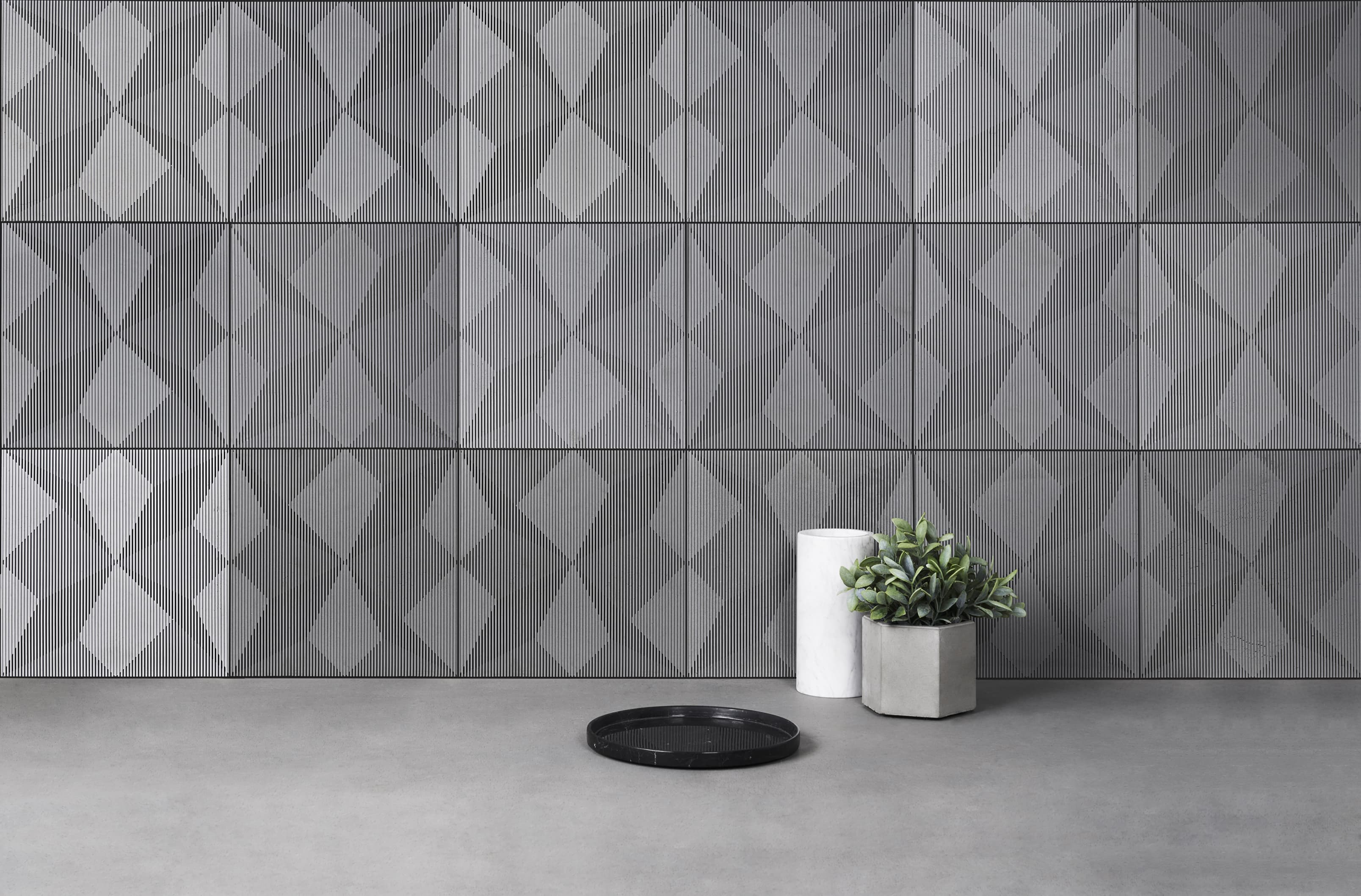 Internal Cladding Shadow Concrete 3D Wall Cladding SHADOW By Bentu Design
