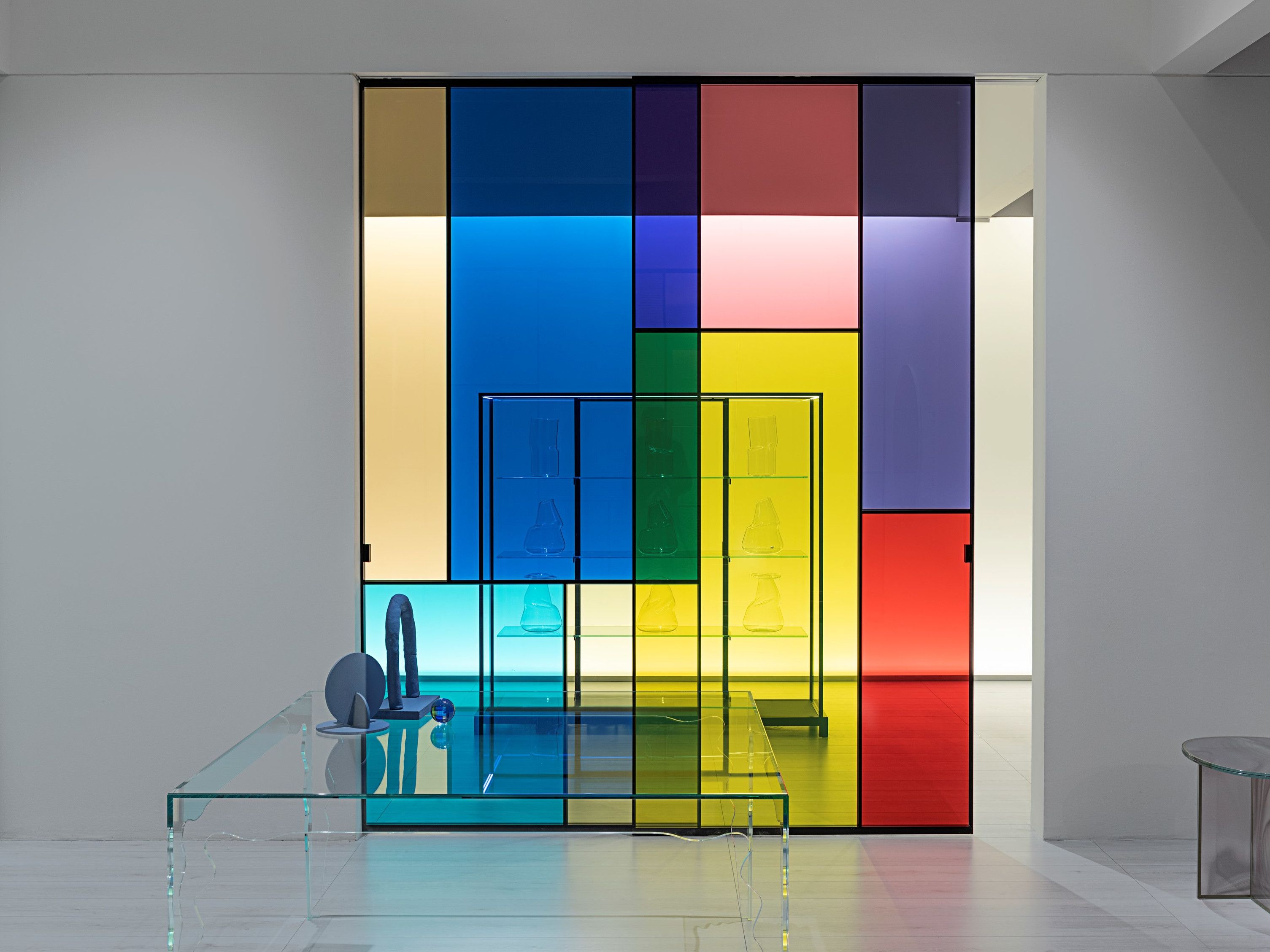 SHERAZADE SLIDE PATCHWORK by Glas Italia - Parete mobile in vetro - 2