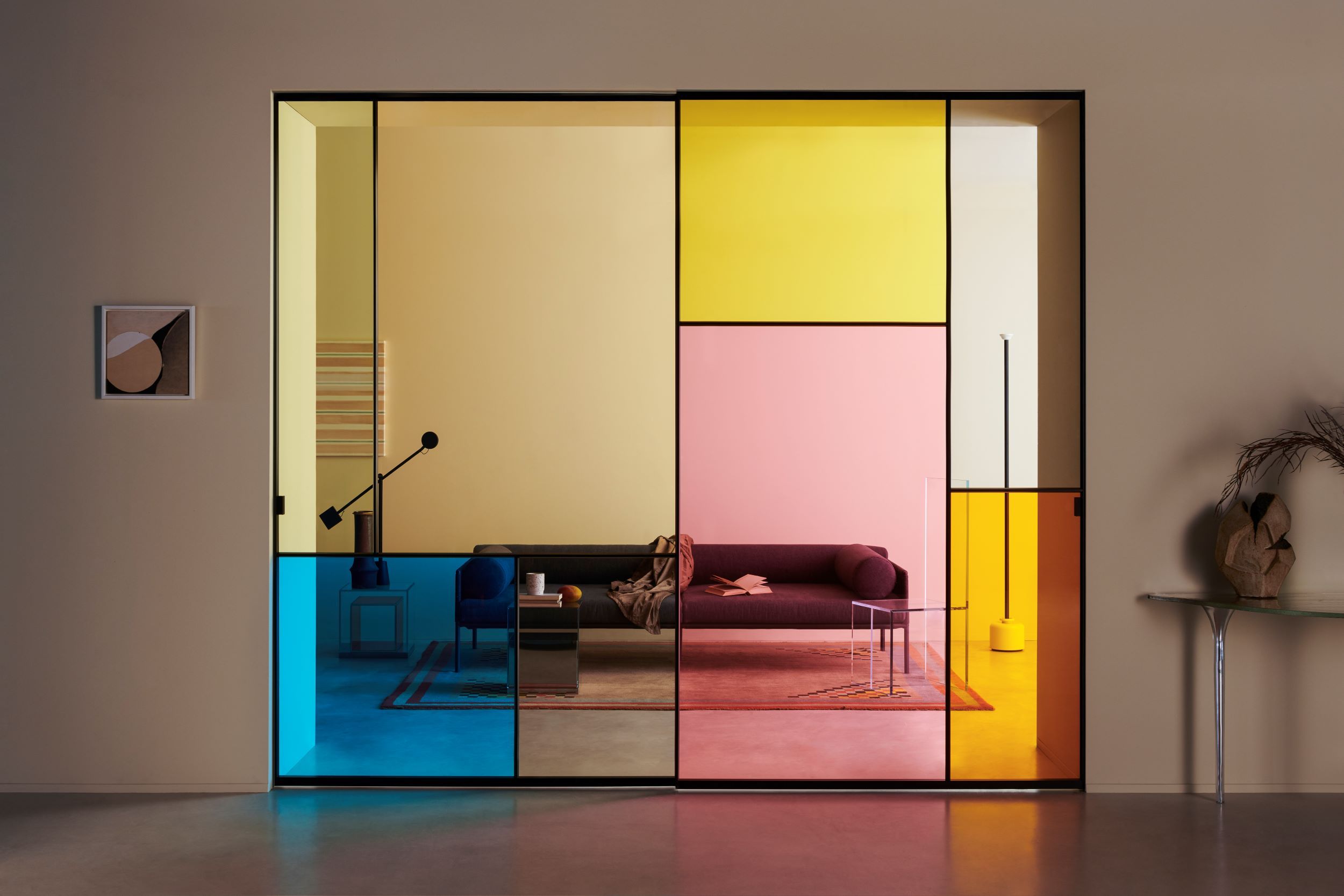 SHERAZADE SLIDE PATCHWORK by Glas Italia - Parete mobile in vetro - 7