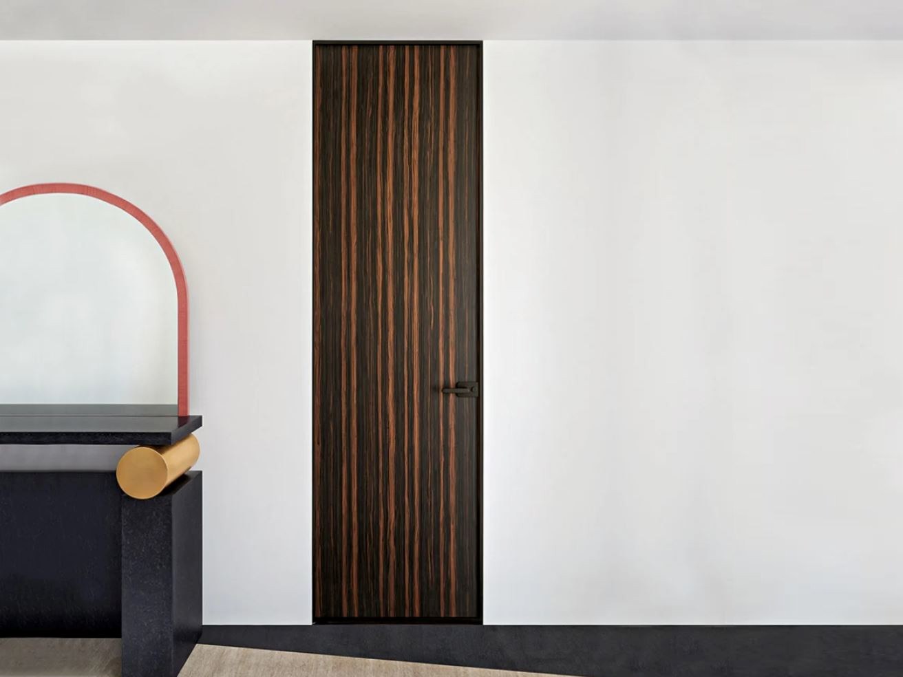 SHERAZADE SWING PLAIN by Glas Italia - Porta a battente a filo muro in legno