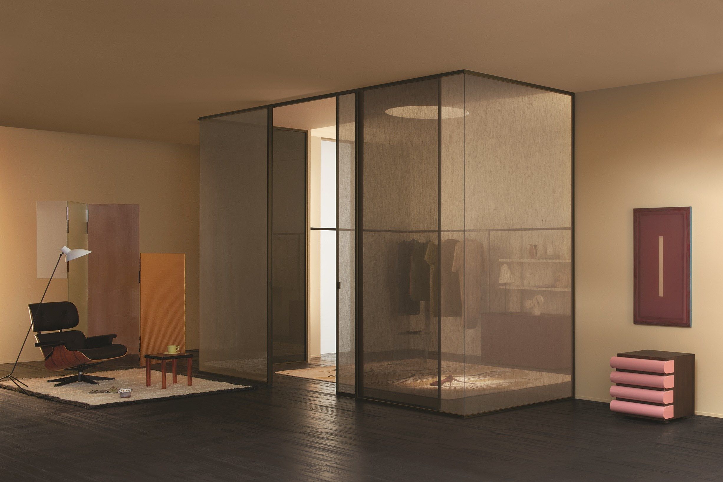 SHERAZADE WALL by Glas Italia - Parete mobile scorrevole in vetro - 4