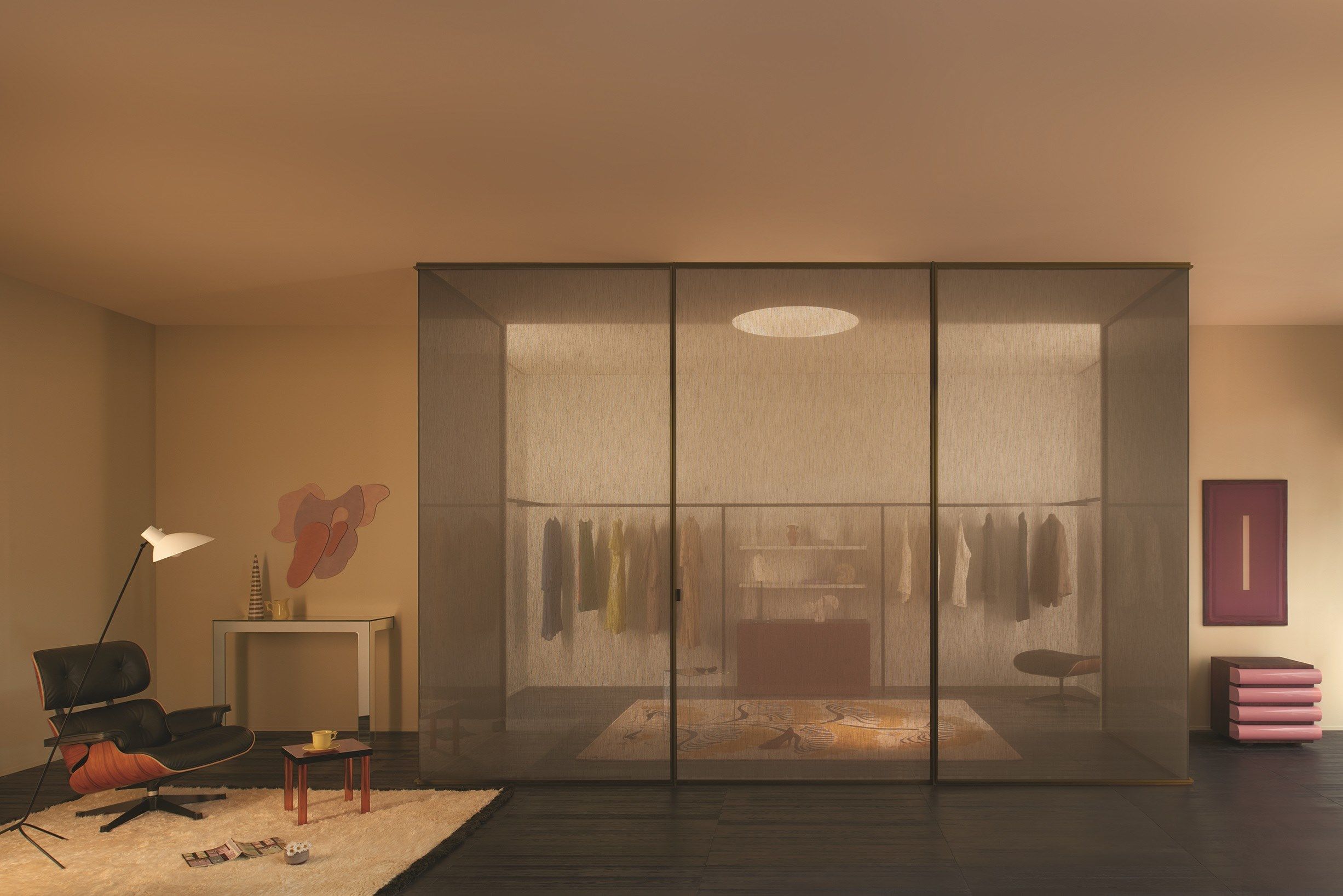 SHERAZADE WALL by Glas Italia - Parete mobile scorrevole in vetro - 2