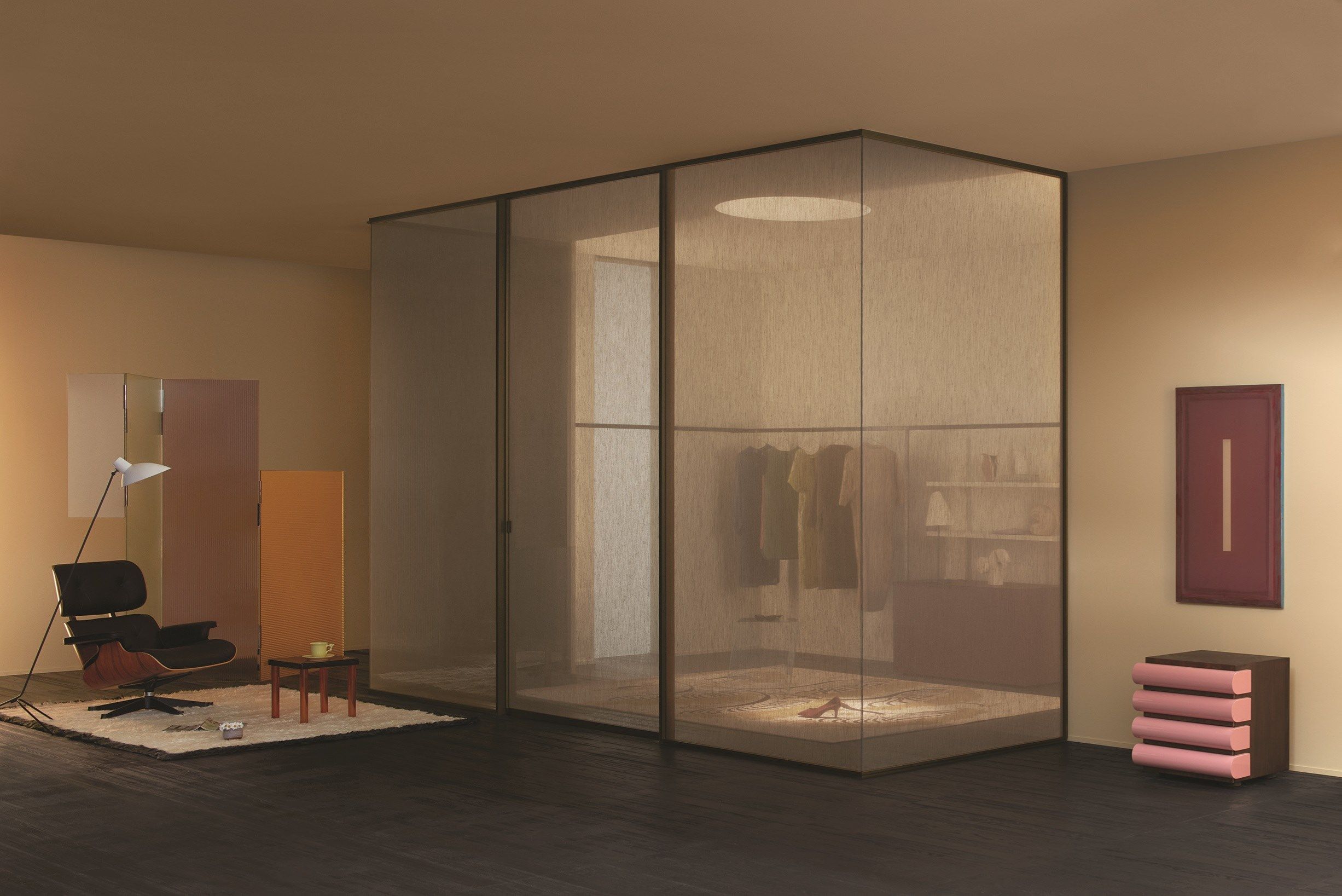 SHERAZADE WALL by Glas Italia - Parete mobile scorrevole in vetro - 3