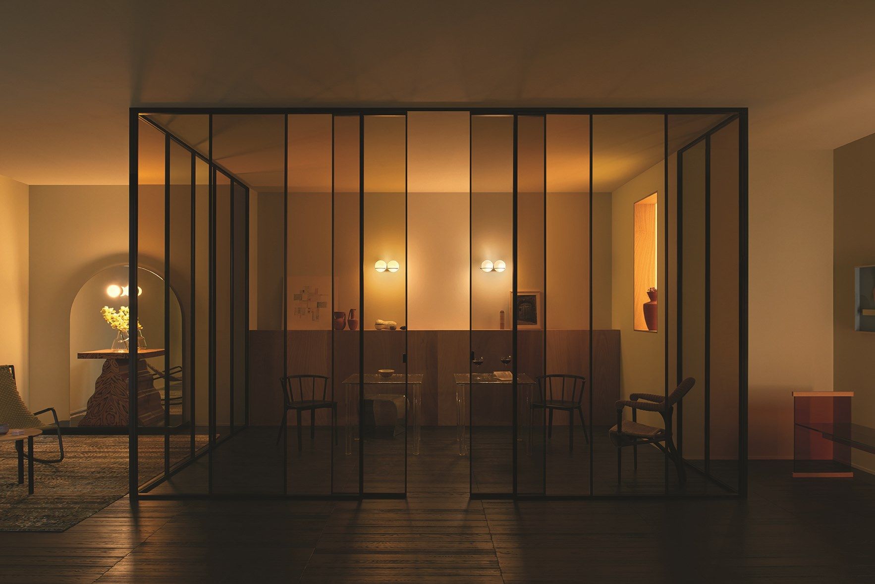 SHERAZADE WALL by Glas Italia - Parete mobile scorrevole in vetro - 9