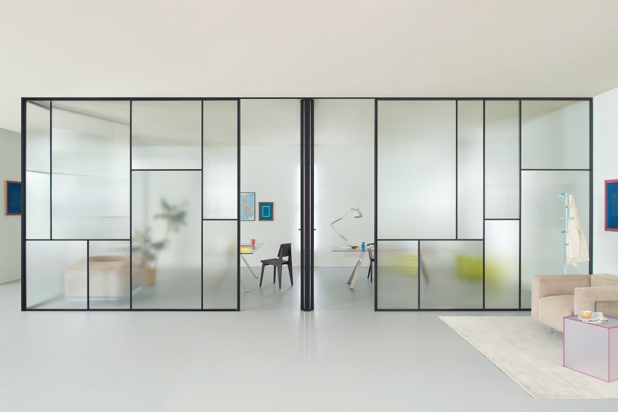 SHERAZADE WALL PATCHWORK by Glas Italia - Parete divisoria in vetro - 3