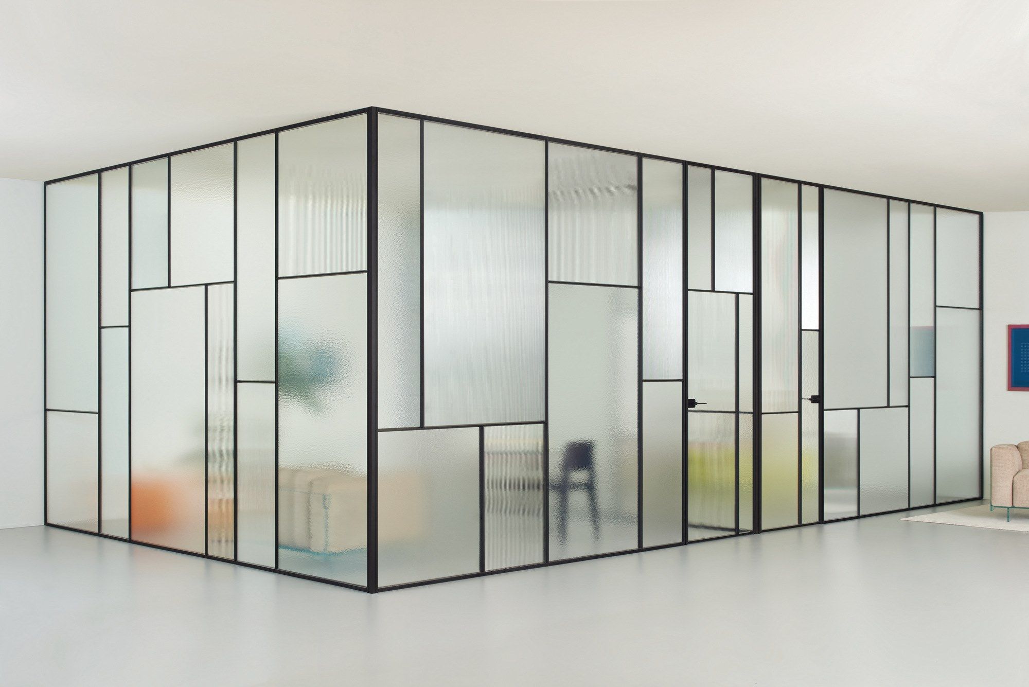 SHERAZADE WALL PATCHWORK by Glas Italia - Parete divisoria in vetro - 7