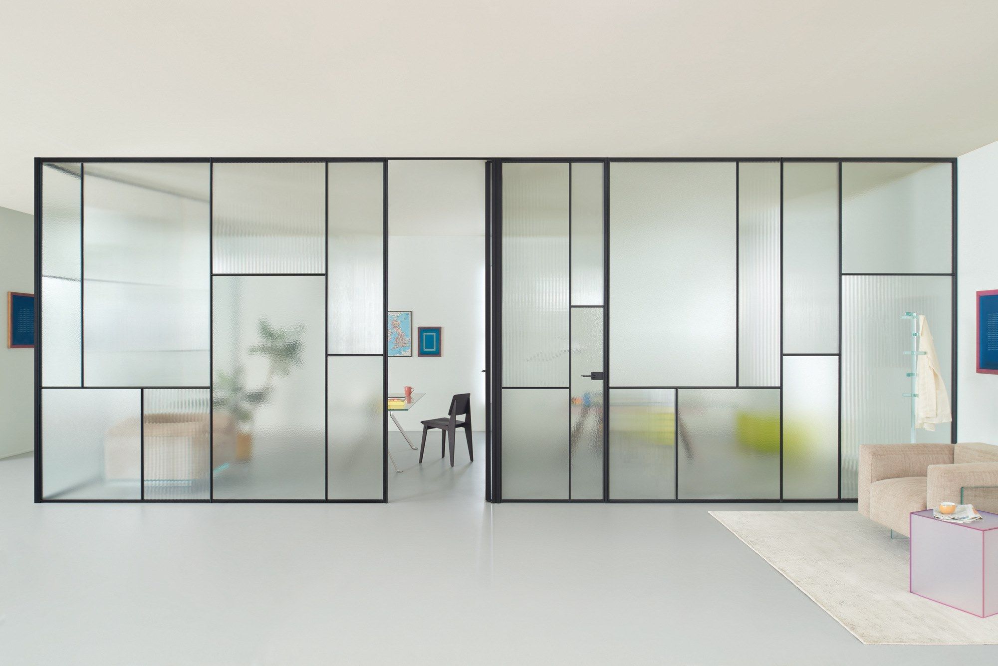 SHERAZADE WALL PATCHWORK by Glas Italia - Parete divisoria in vetro - 2