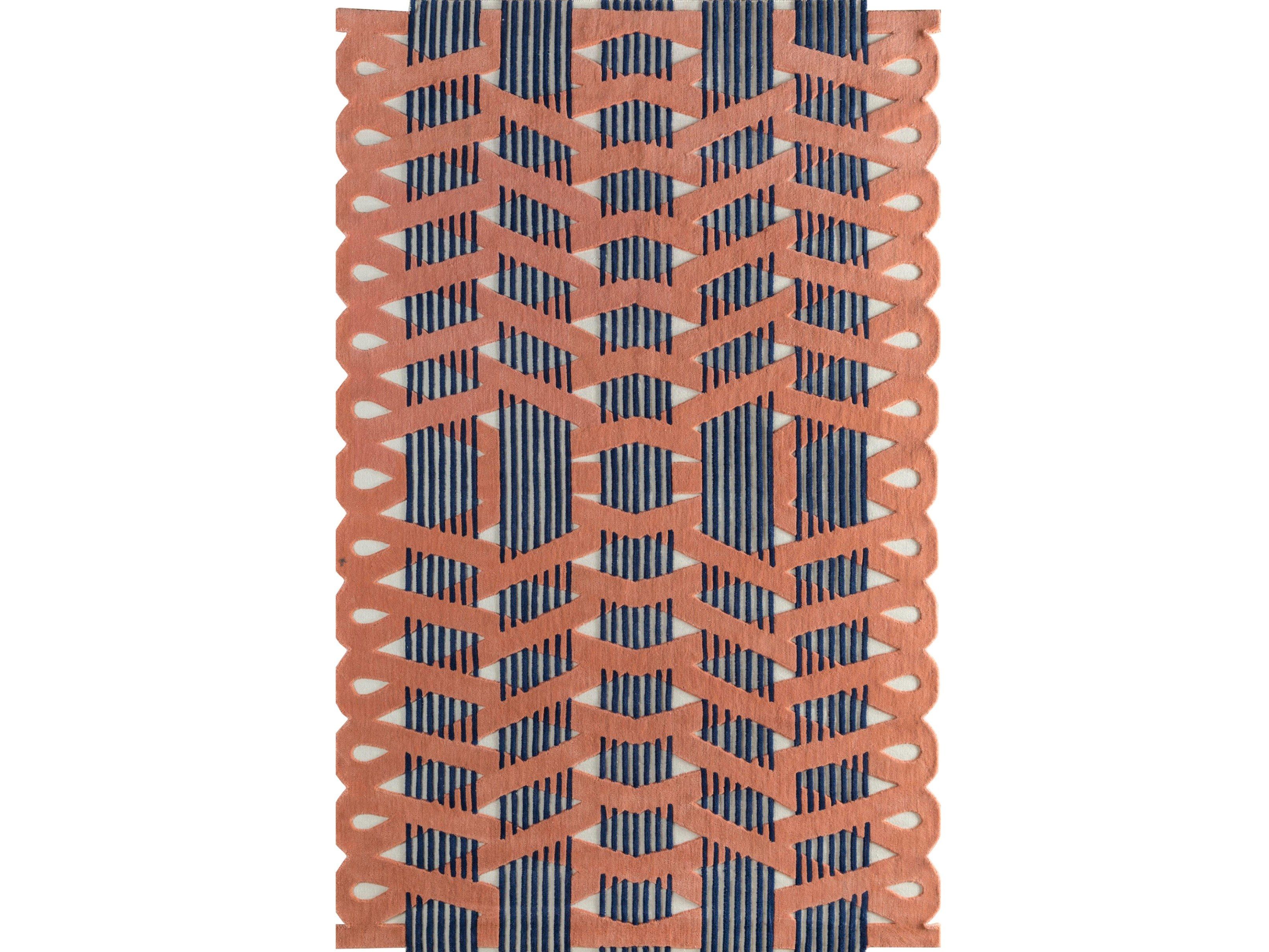 SHWL-02 Tea Rose/Ice Cube Handmade rug By Jaipur Rugs