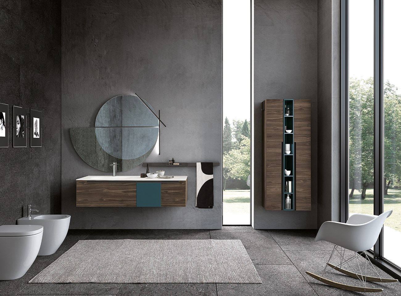 SIDE 02 by Archeda - Mobile lavabo con specchio - 2