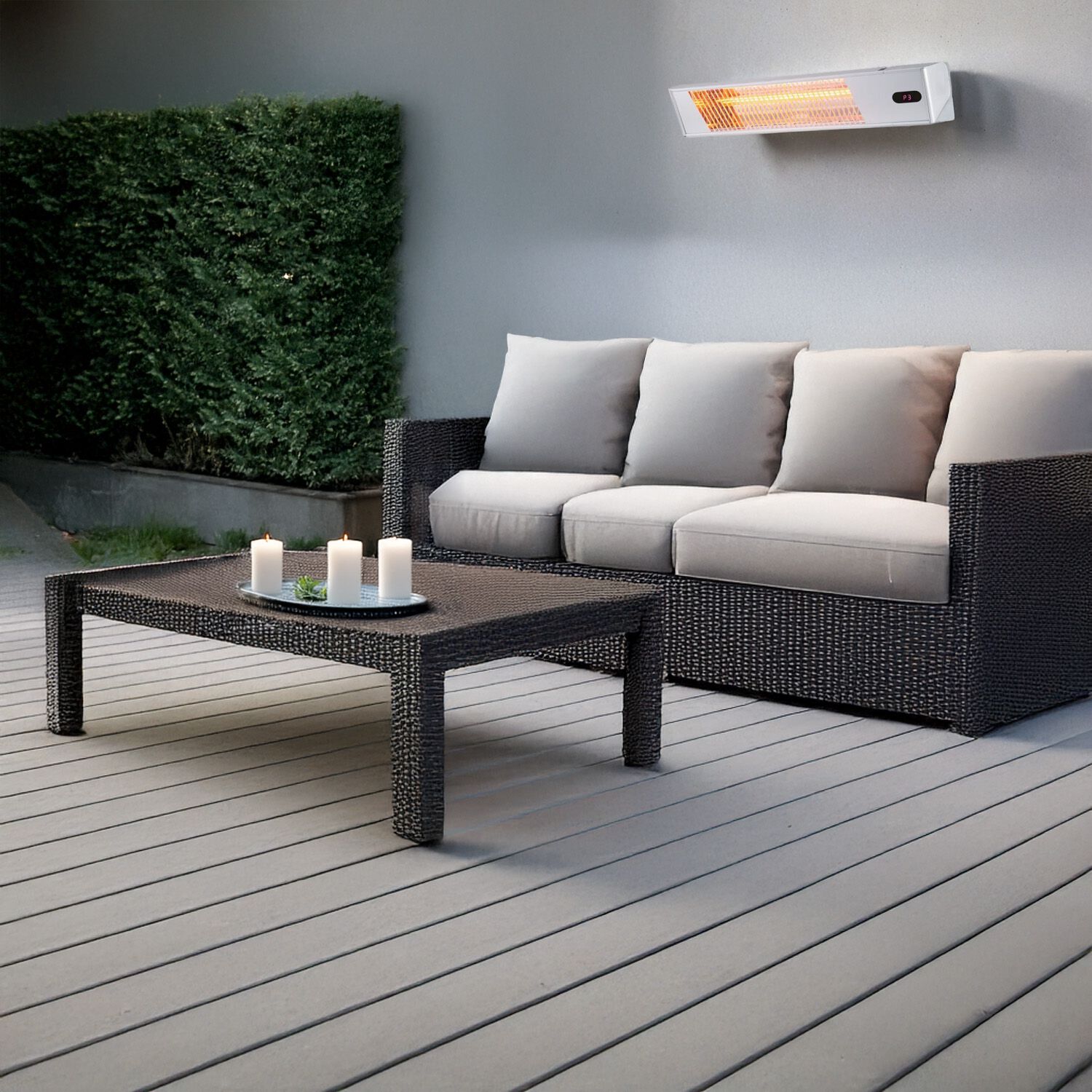 CALDO IRA 2000 by SINED - Diffusore radiante per esterni e interni in alluminio e acciaio - 4