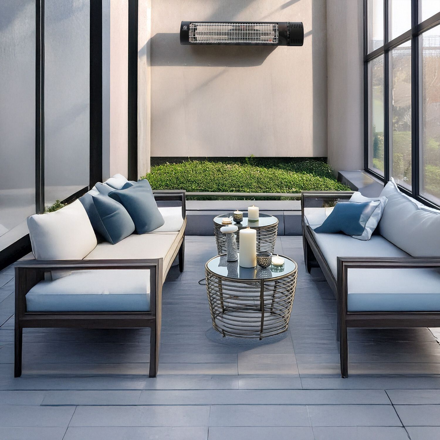 CALDO IRB 2000 by SINED - Diffusore radiante per esterni in alluminio - 5