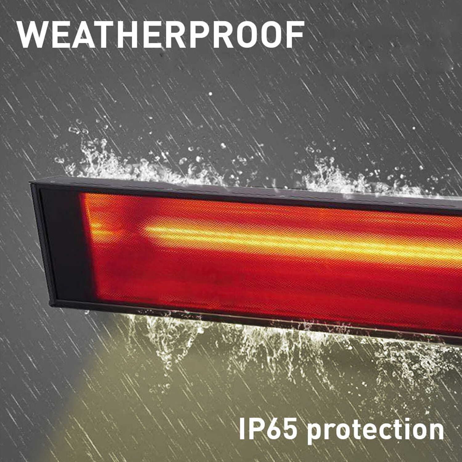 CALDO VETRO 2000 by SINED - Diffusore radiante per esterni e interni in vetroceramica e alluminio - 5