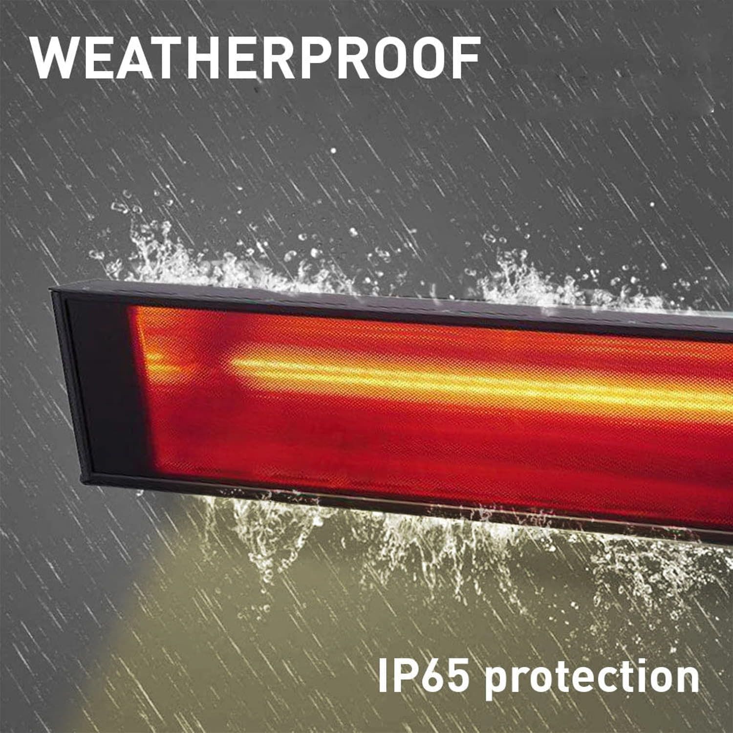 CALDO VETRO PIEDISTALLO WIFI by SINED - Diffusore radiante per esterni in vetroceramica e alluminio - 3