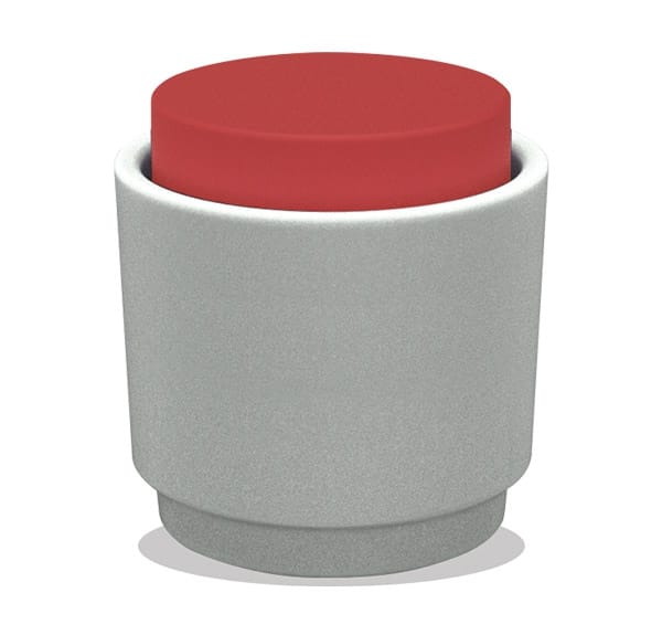 TINGLE by SIXINCH - Pouf contenitore rotondo in plastica rinforzata - 2