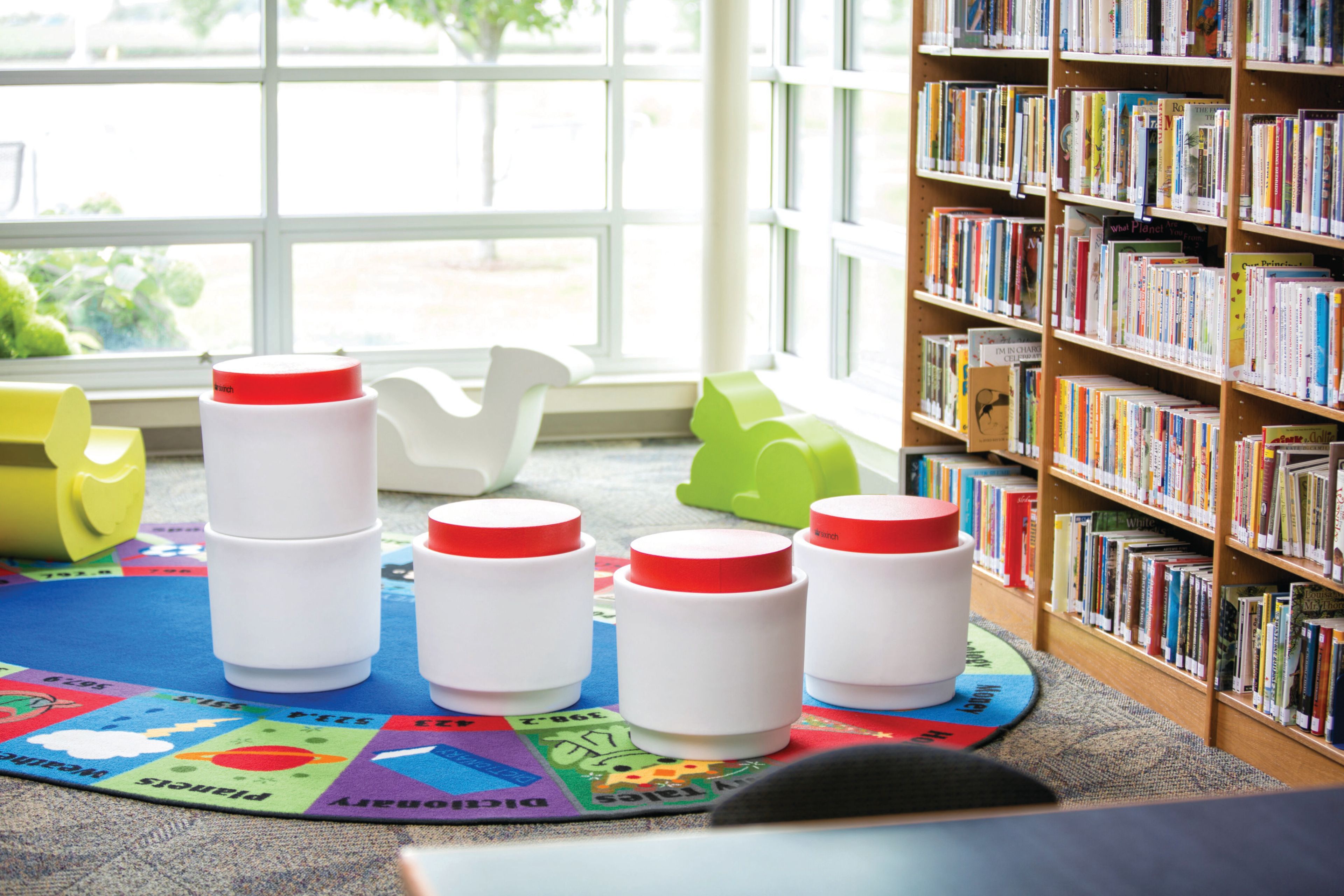 TINGLE by SIXINCH - Pouf contenitore rotondo in plastica rinforzata - 8