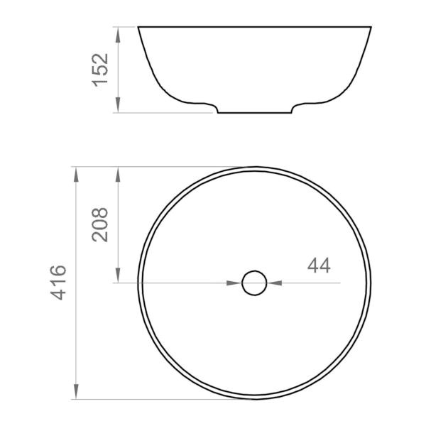 Lavabo Trasparente Rettangolare In PET Multifunzione Rotondo 1028827