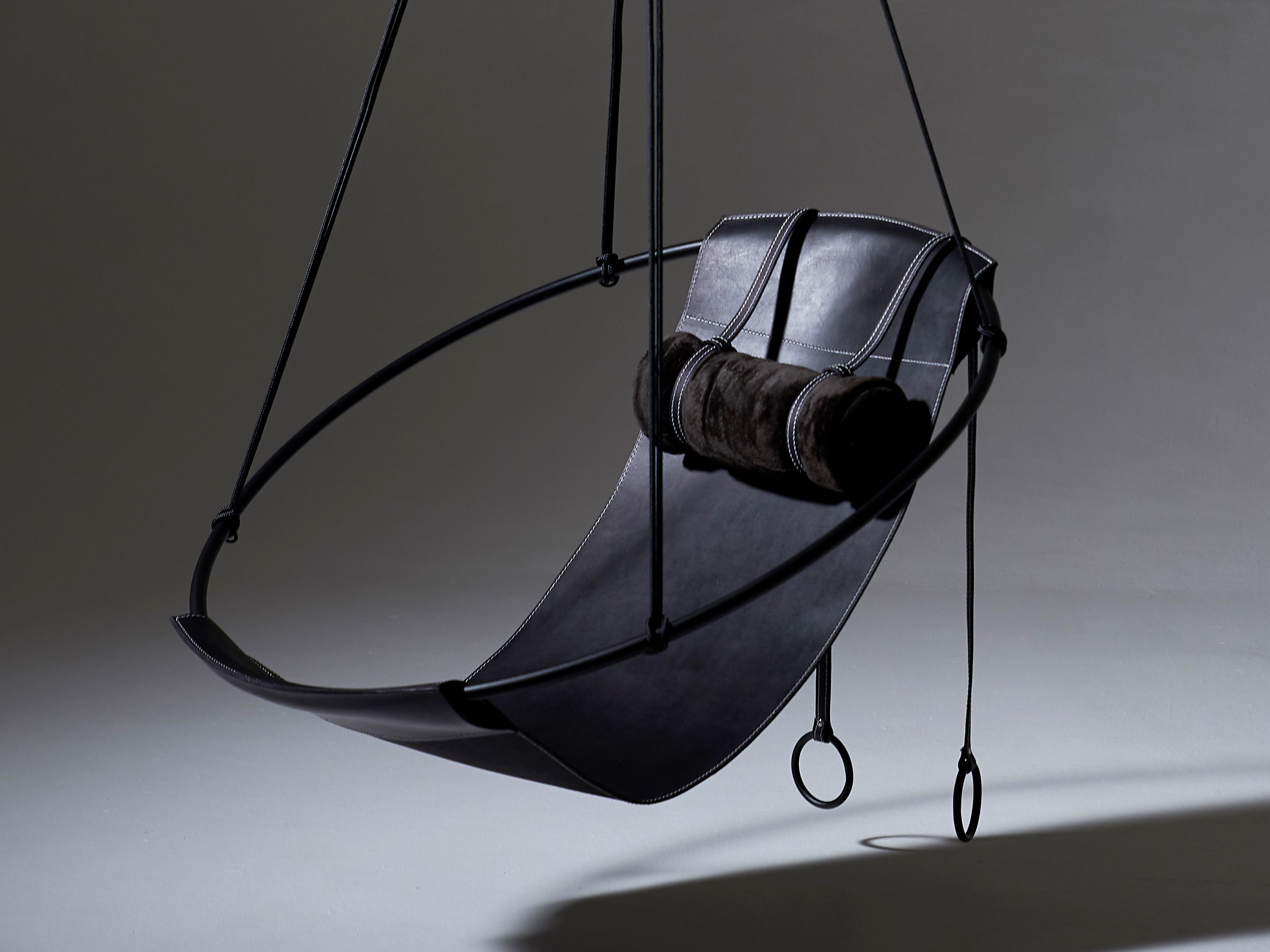 SLING THICK LEATHER armchair By Studio Stirling design Joanina Pastoll ...