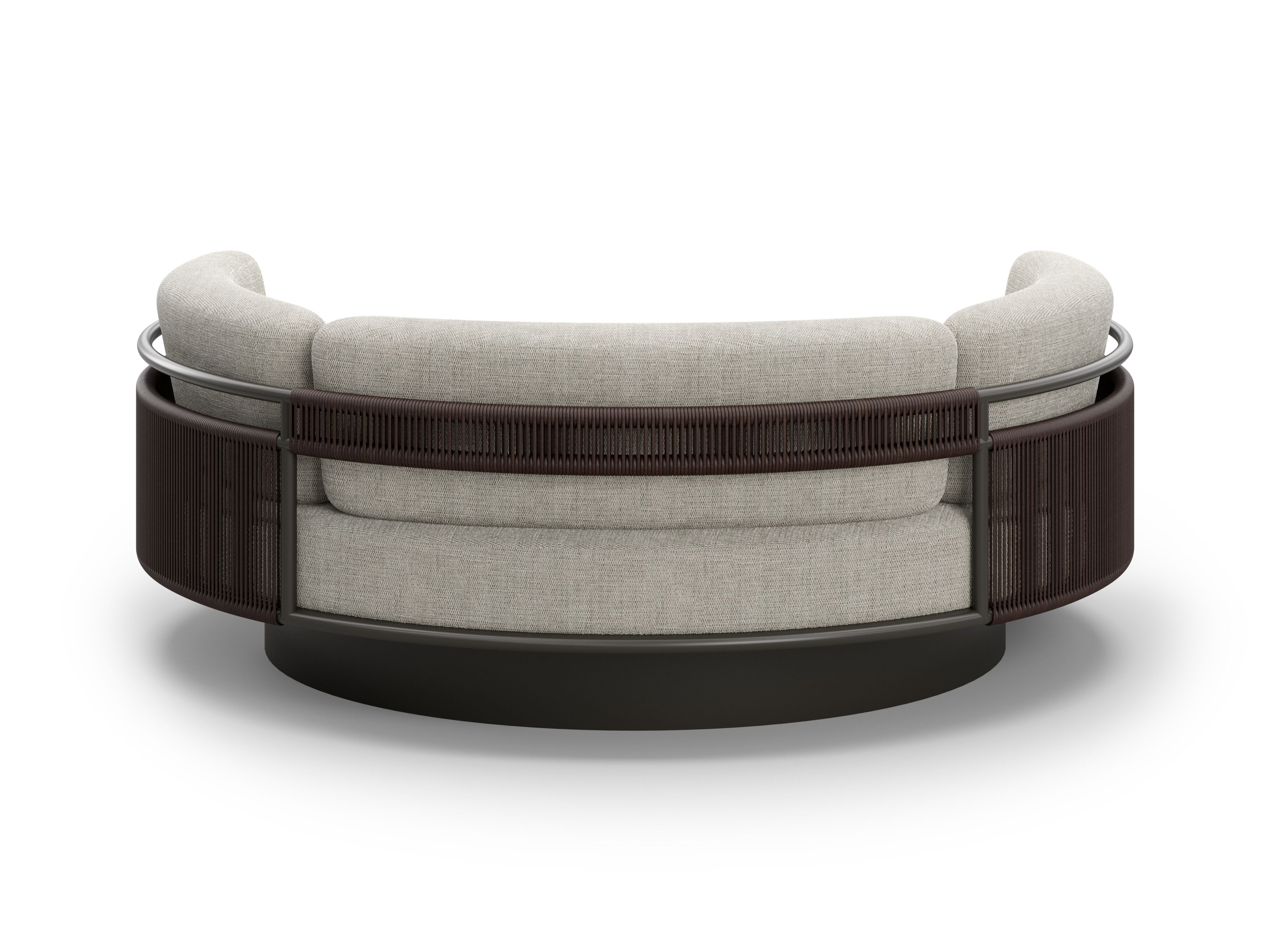 LINK by SNOC - Letto da giardino rotondo in tessuto - 3