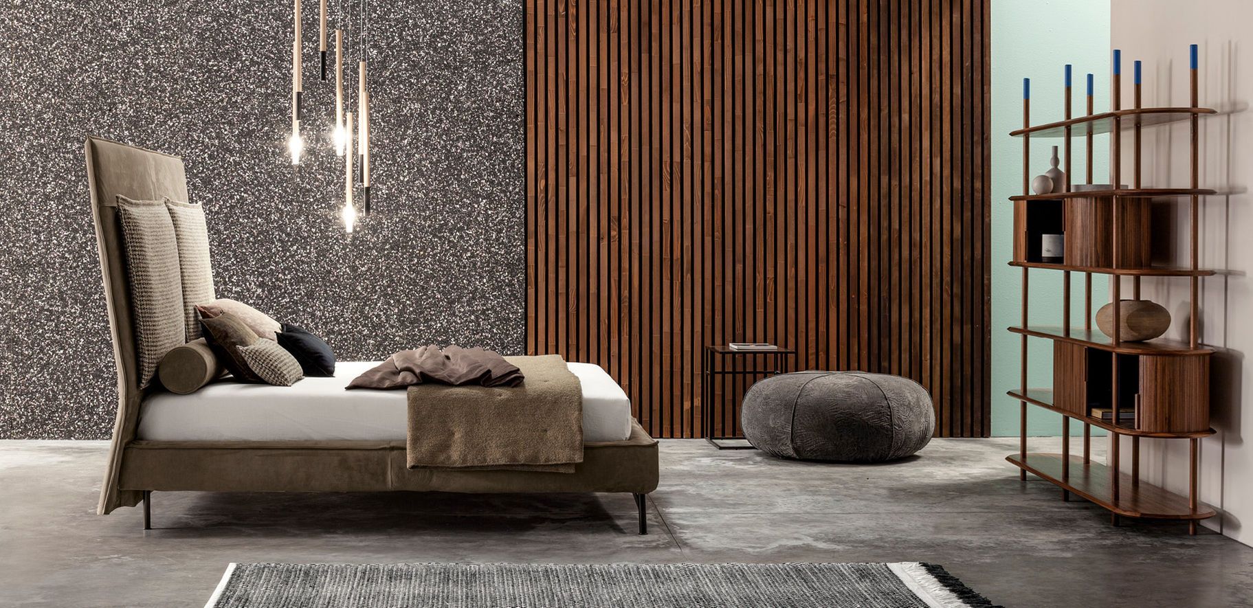 SP2802 Bed with high headboard By Twils design Silvia Prevedello