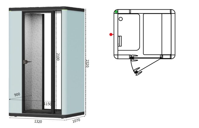 Dimensions SILENS WORKBOX