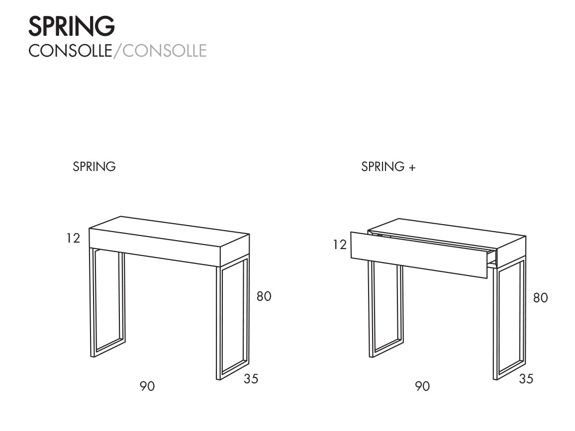 SPRING | Mesa consola By ARKOF LABODESIGN diseño Fabrizio Contaldo