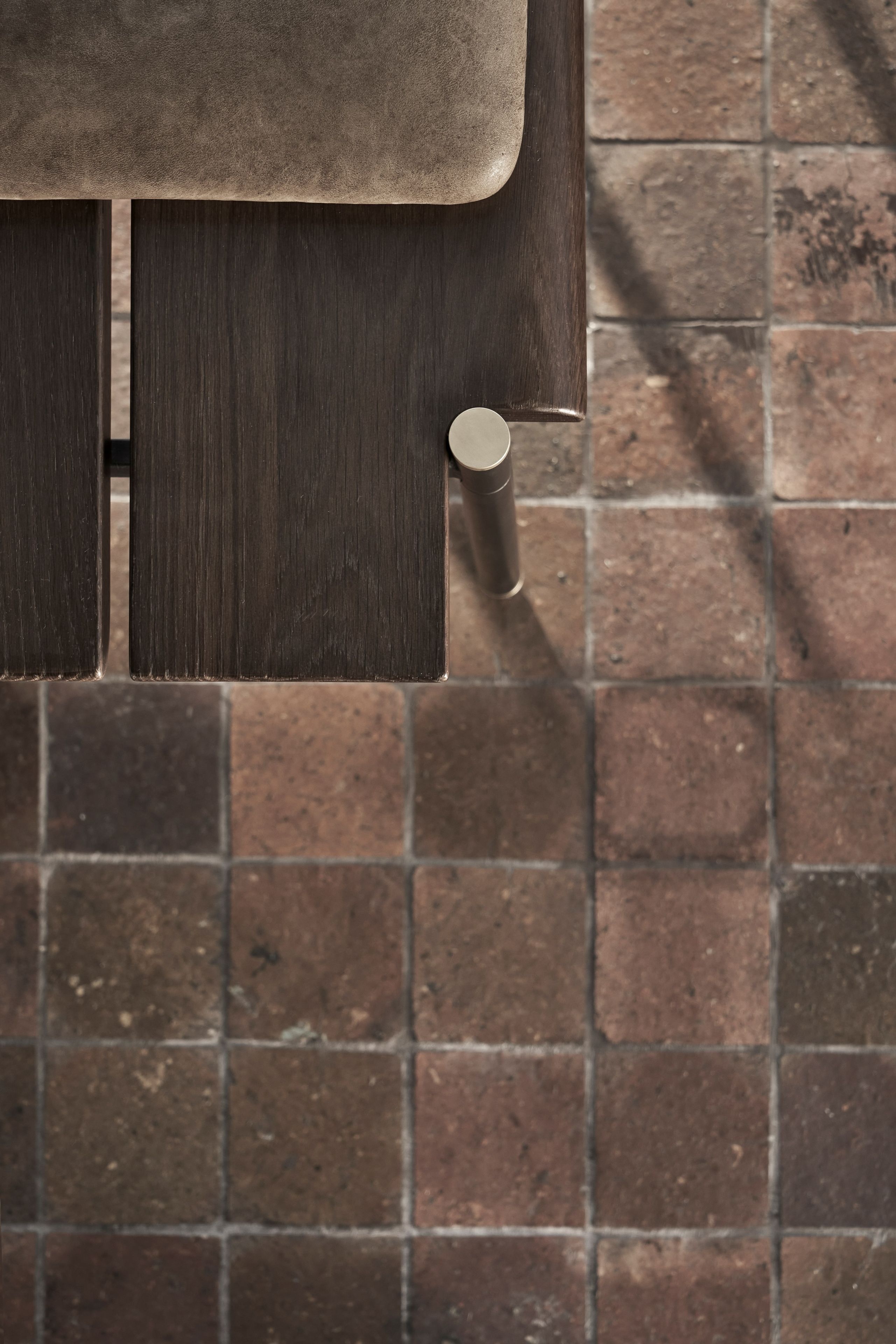 STACKING Steel and wood bench By District Eight