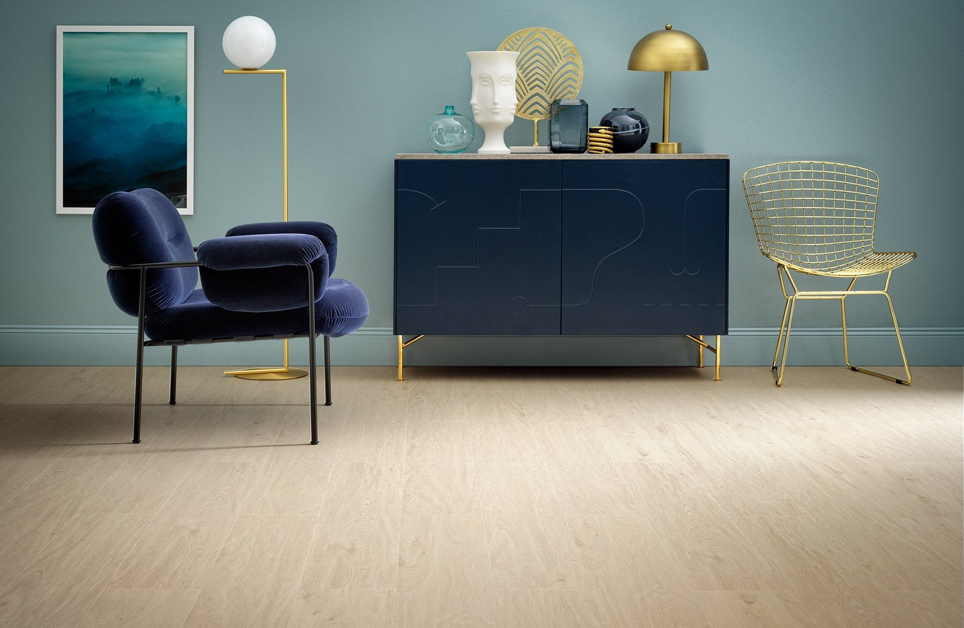 tarkett starfloor retro orange blue