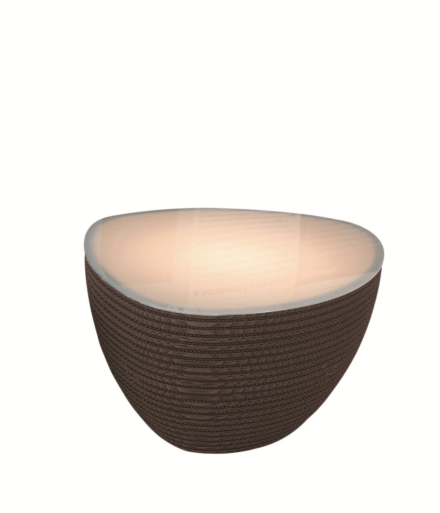 Kraft paper floor lamp / coffee table STONE LUCE By Staygreen design