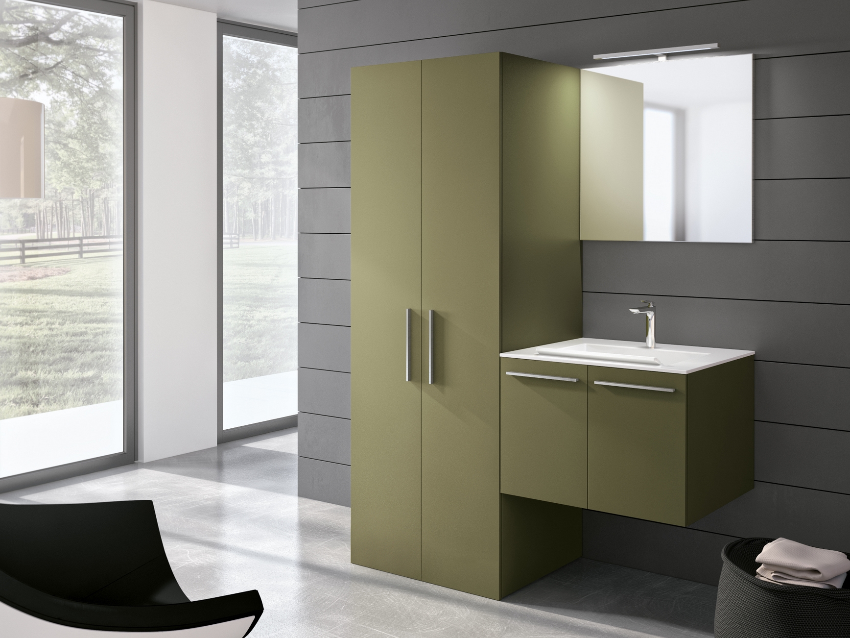 Tall laundry room with sink STORE 410 By Gruppo Geromin