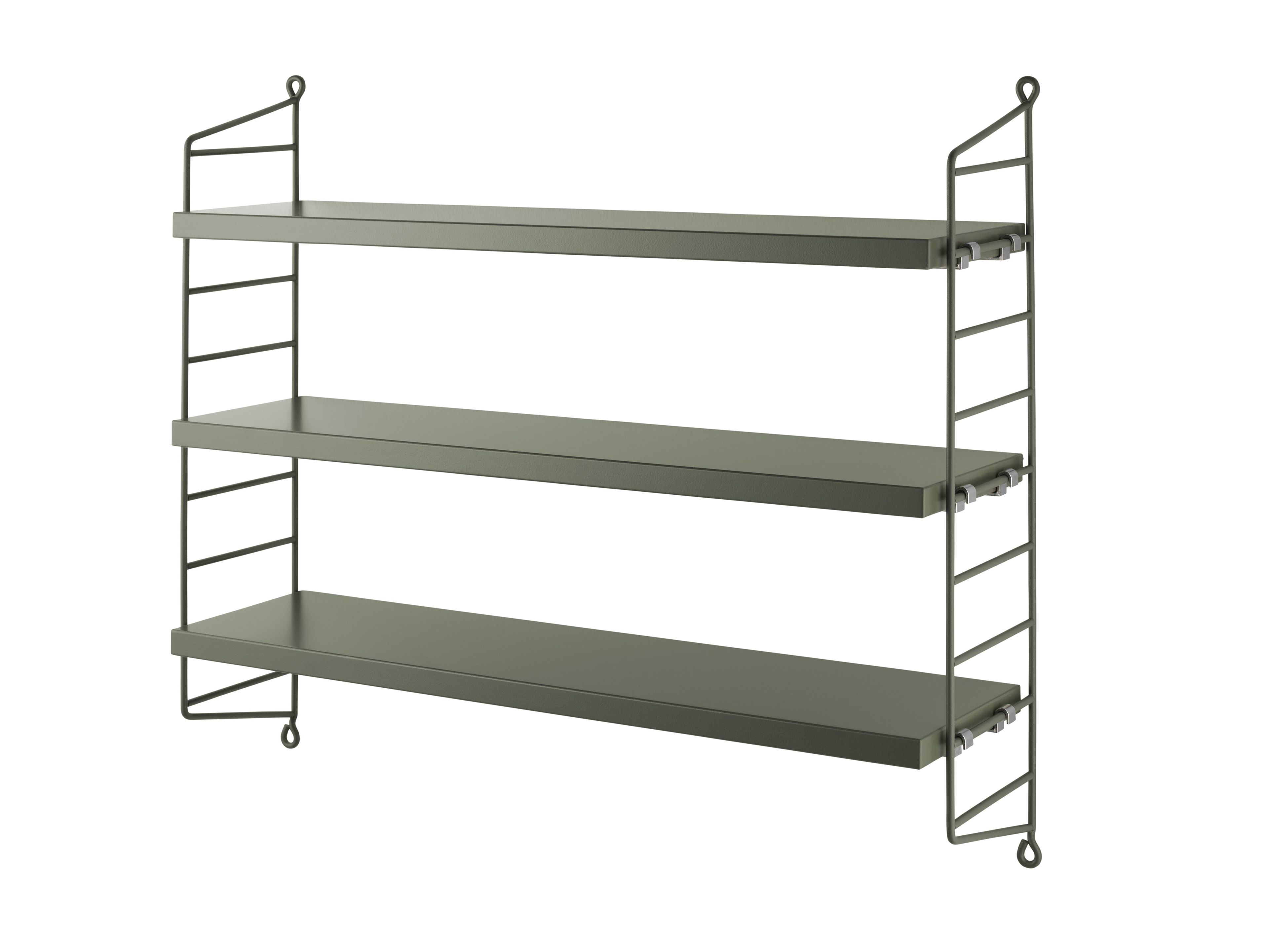 STRING® POCKET by String Furniture - Scaffale modulare sospeso in MDF - 3