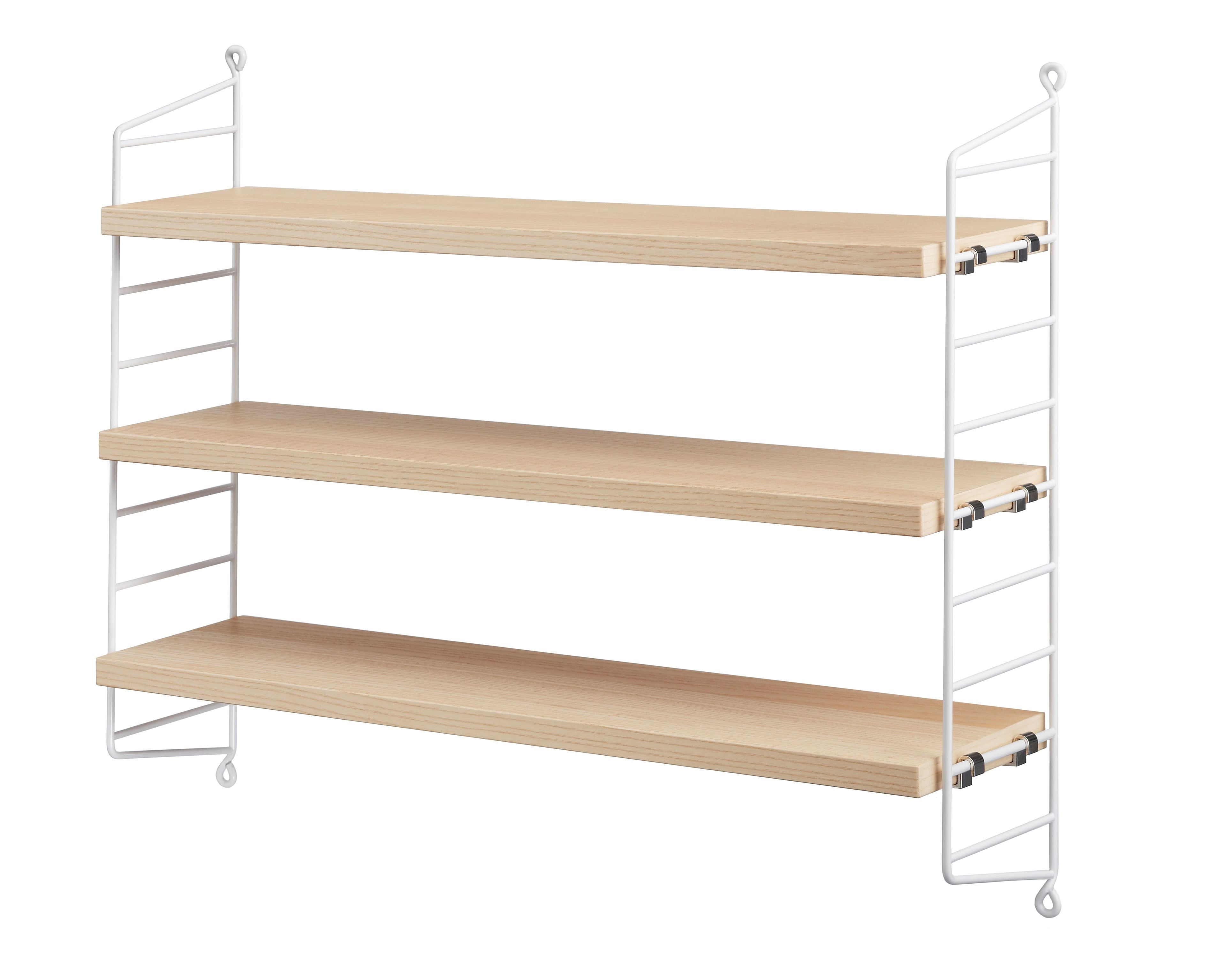 STRING® POCKET by String Furniture - Scaffale modulare sospeso in MDF - 5
