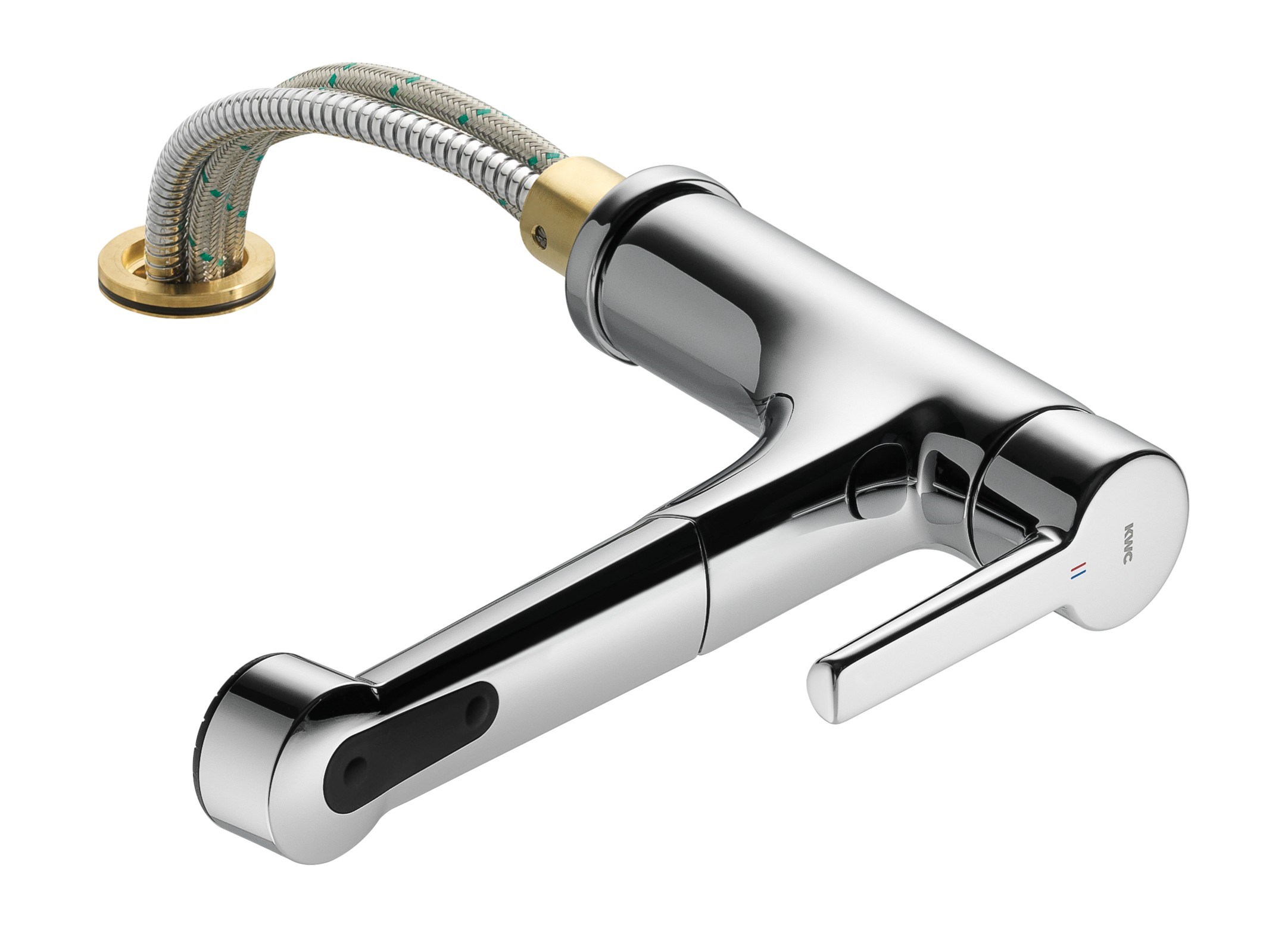 SUNO 10.171.053.000FL by KWC - Miscelatore da cucina sottofinestra con doccetta estraibile