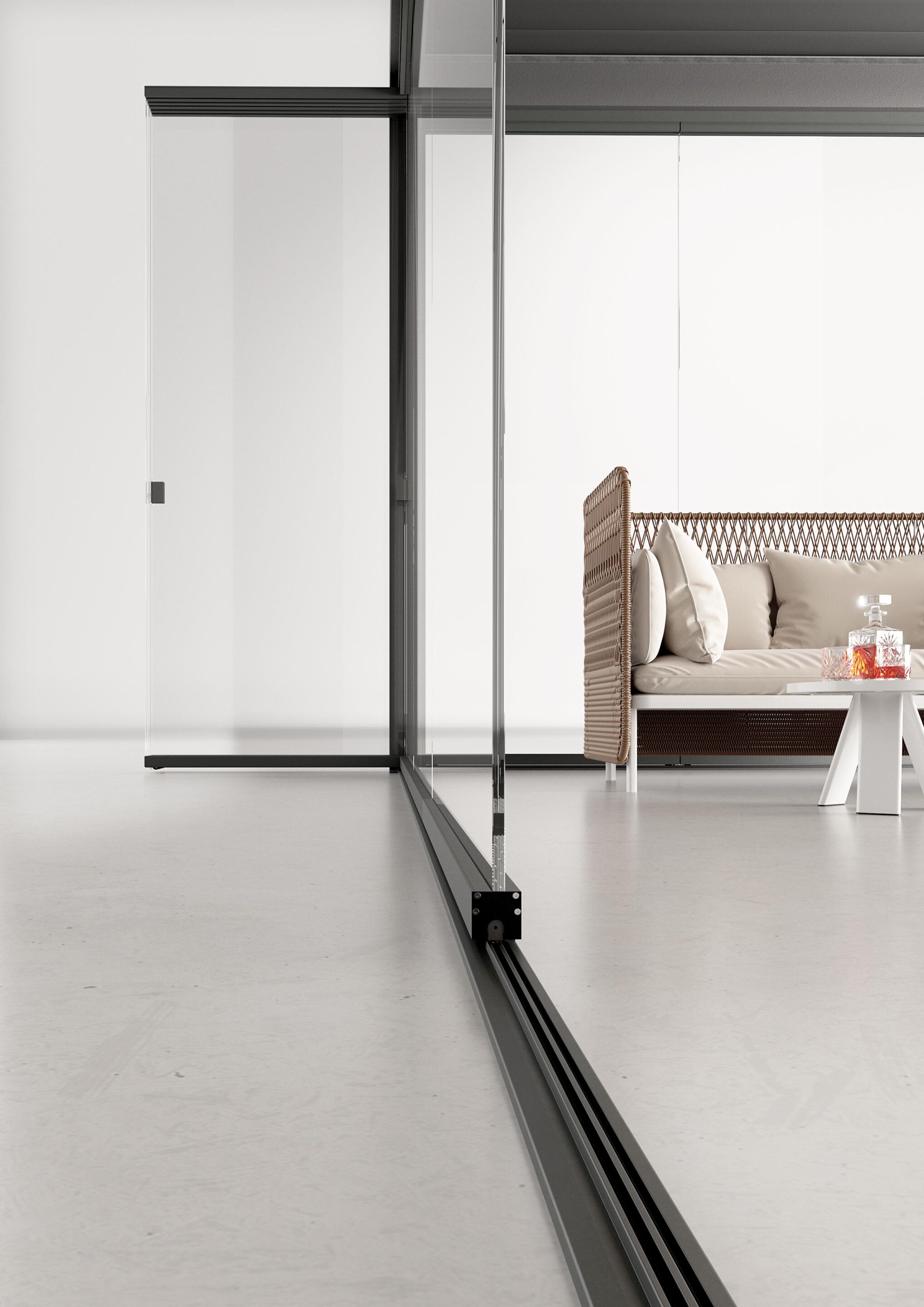 TUTTOVETRO FLOOR by SUNROOM - Vetrata pieghevole in alluminio - 3