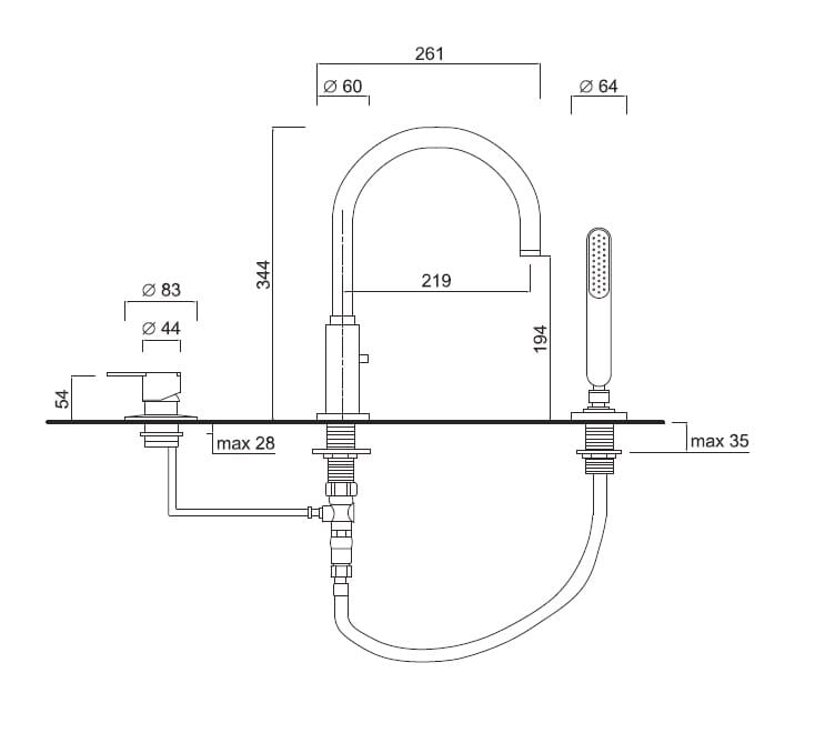 SURF Kitchen mixer tap By Giulini