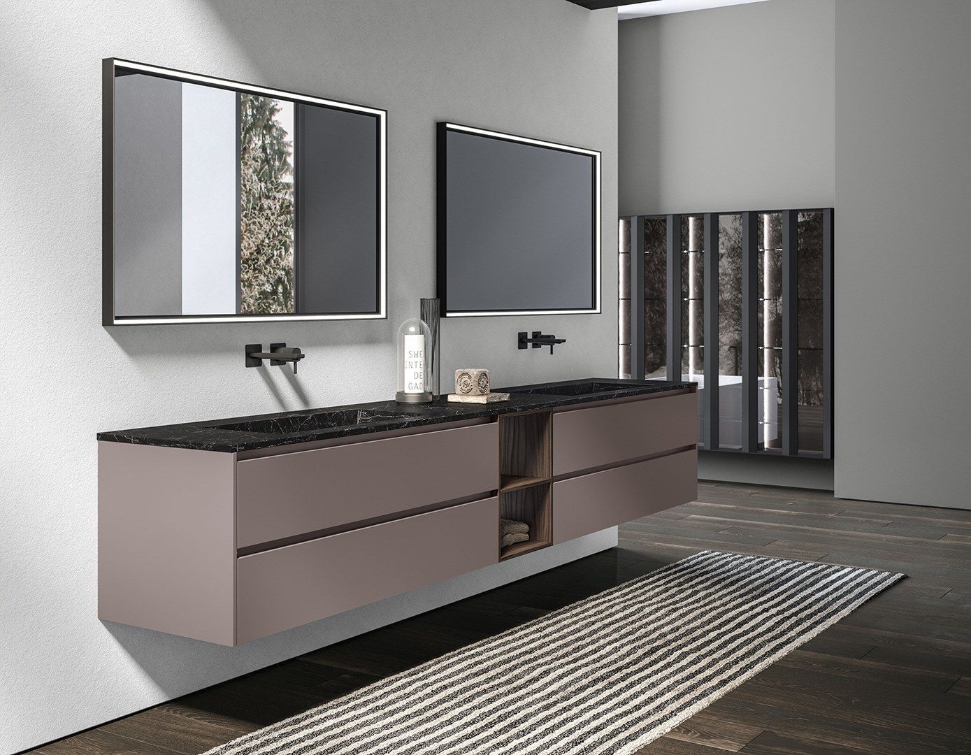 SWING 4.10 by BMT - Mobile lavabo doppio sospeso - 5