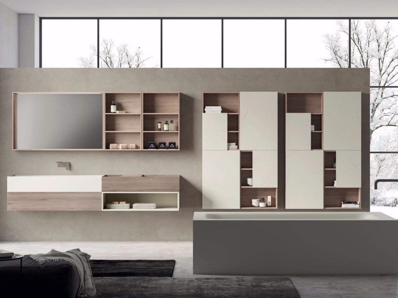 SYN 09 by LASA IDEA - Mobile bagno / mobile lavabo