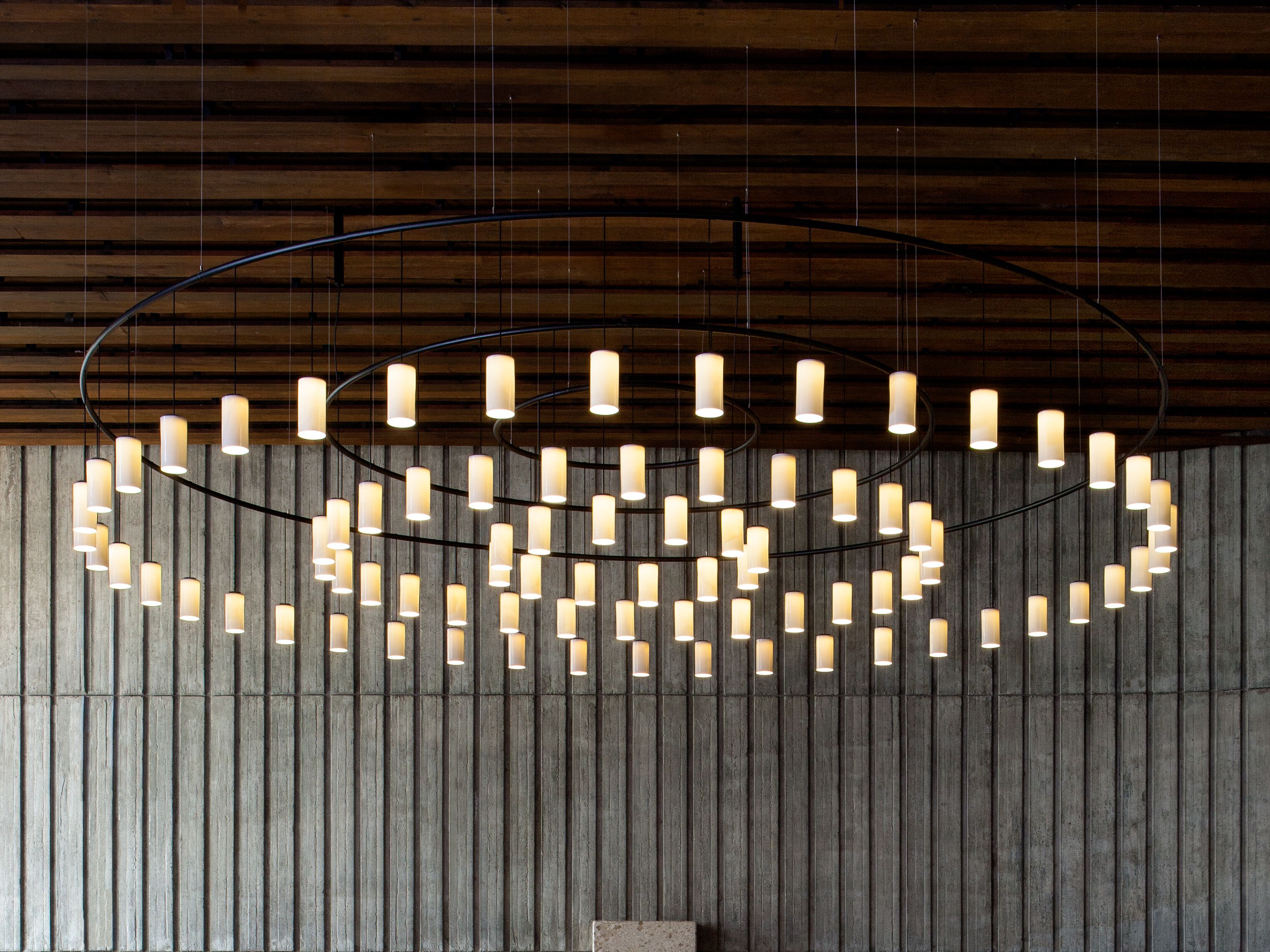 CIRIO CIRCULAR LED aluminium chandelier By Santa & Cole | design Antoni ...